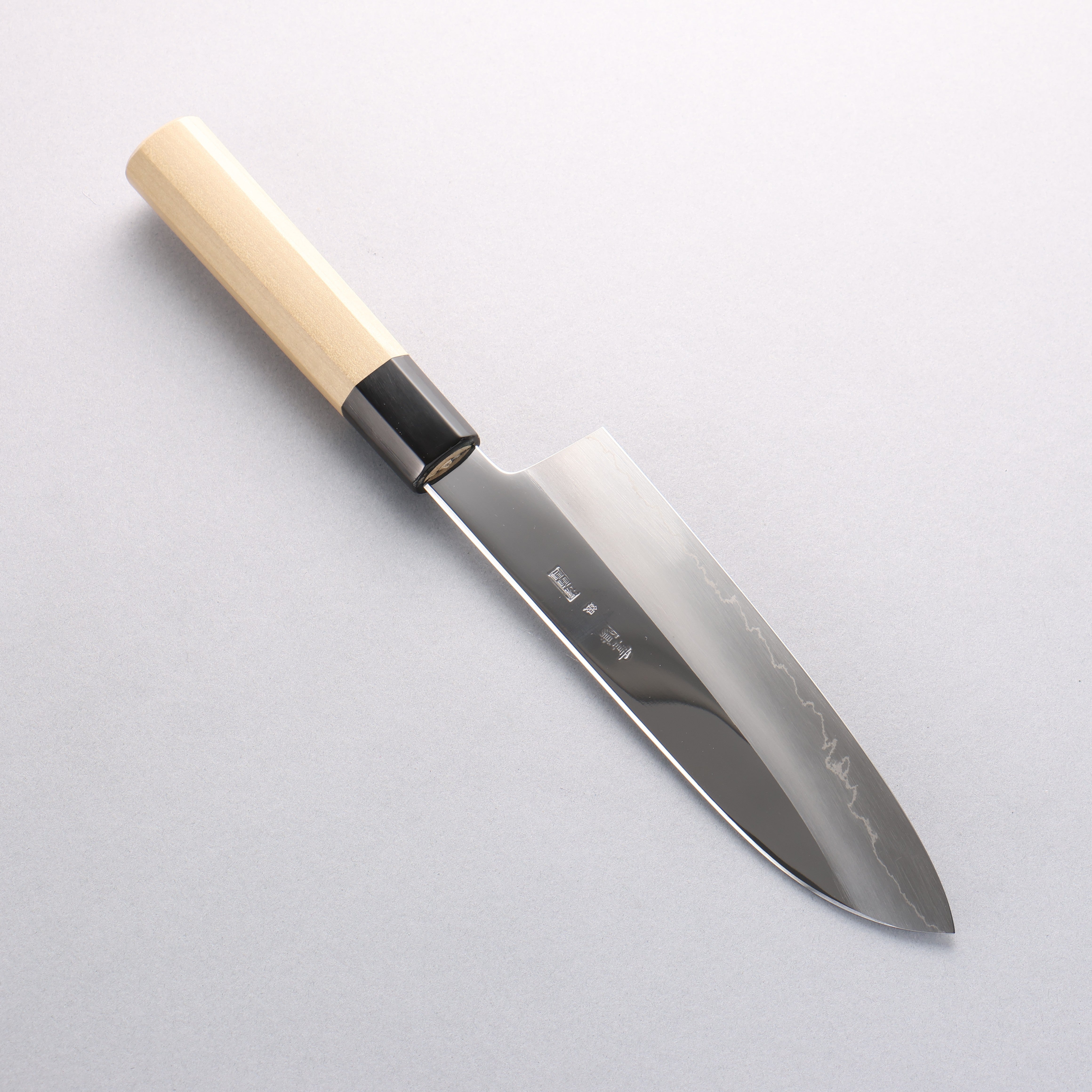 Choyo Silver Steel No.3 Mirrored Finish Santoku 180mm Magnolia Handle - Japanny - Best Japanese Knife