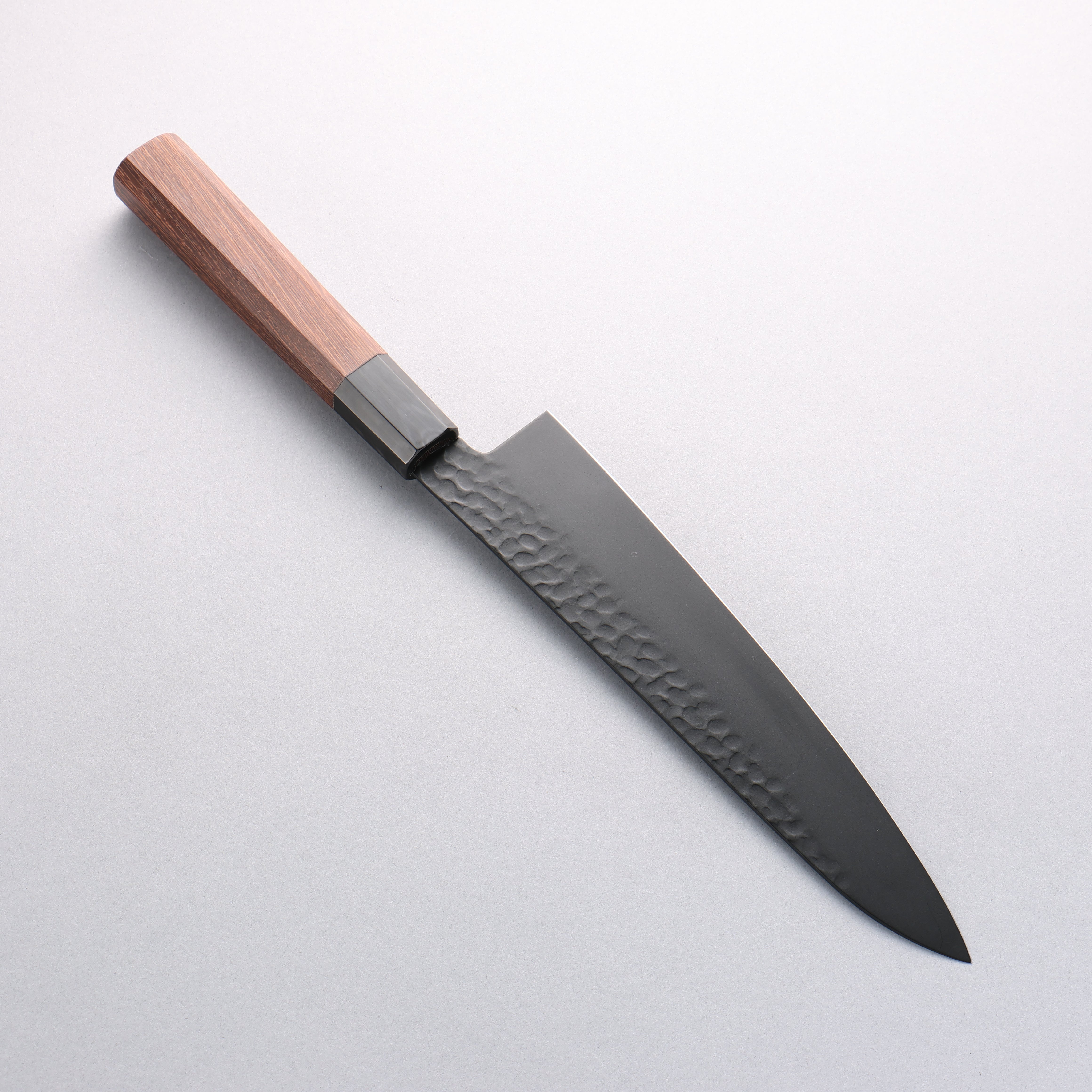 Sakai Takayuki Kurokage VG10 Hammered Teflon Coating Gyuto 210mm Wenge Handle - Japanny - Best Japanese Knife