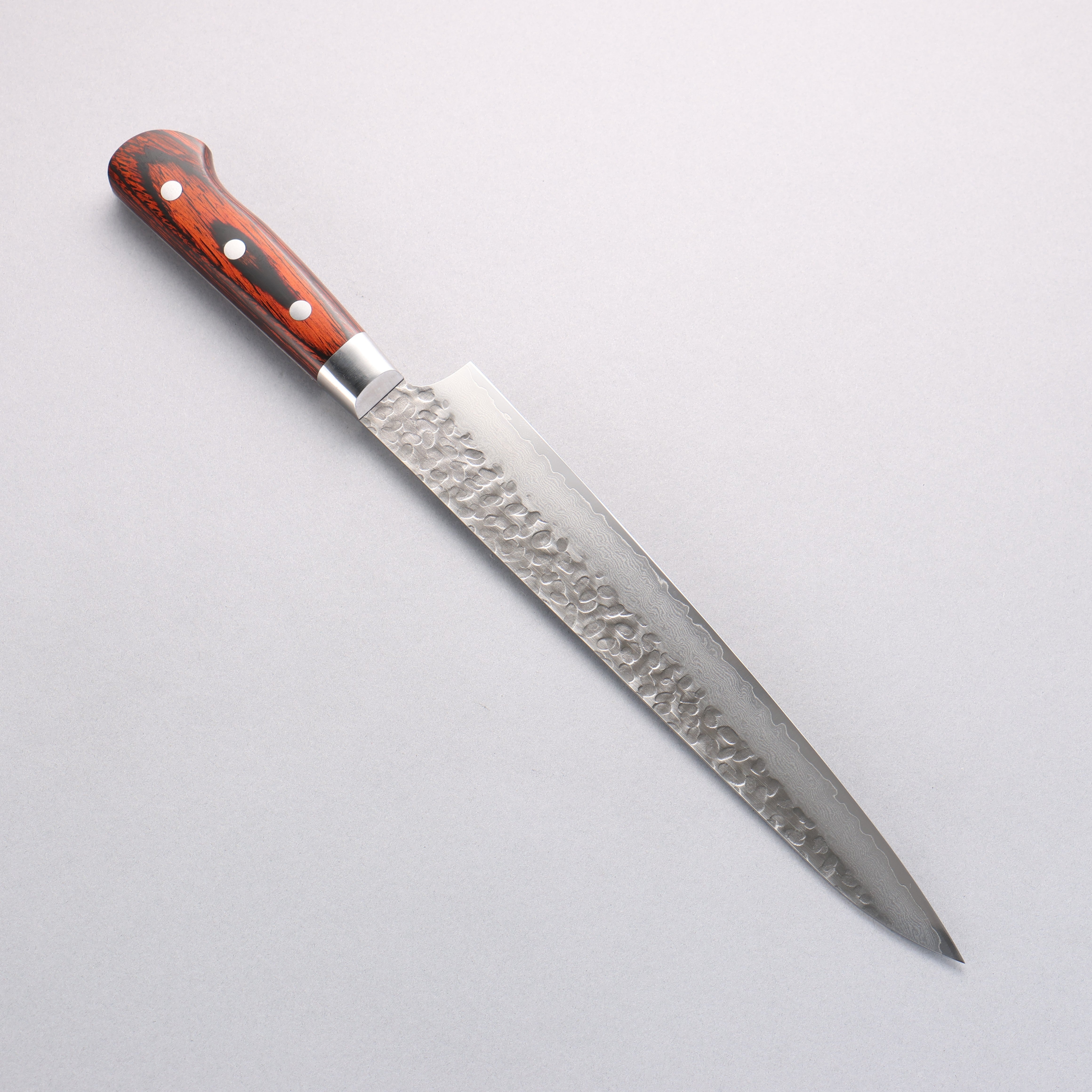 Sakai Takayuki VG10 33 Layer Damascus Sujihiki 240mm Mahogany Pakka wood Handle - Japanny - Best Japanese Knife