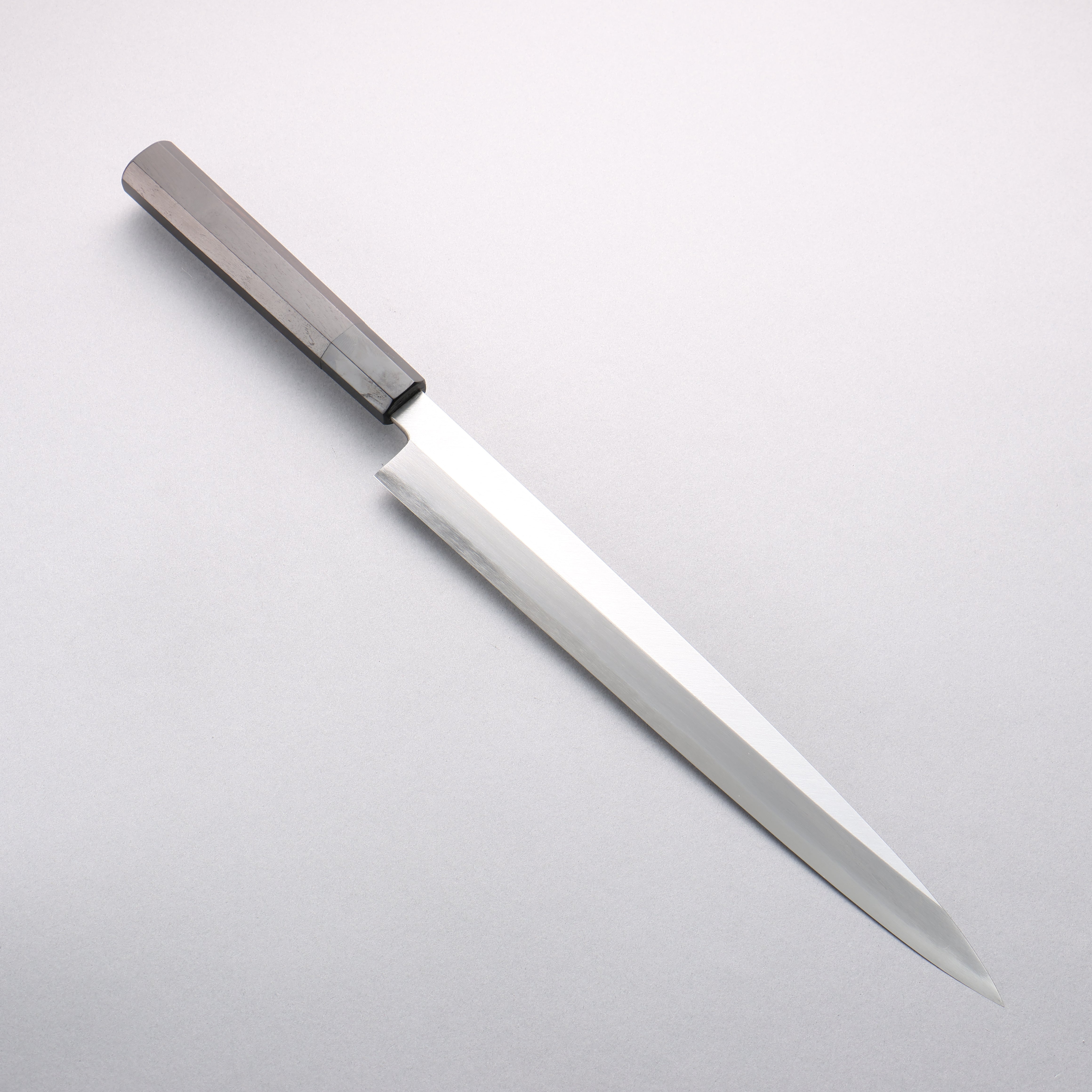 Minamoto Akitada Blue Steel No.2 Yanagiba 300mm Ebony Wood Handle - Japanny - Best Japanese Knife