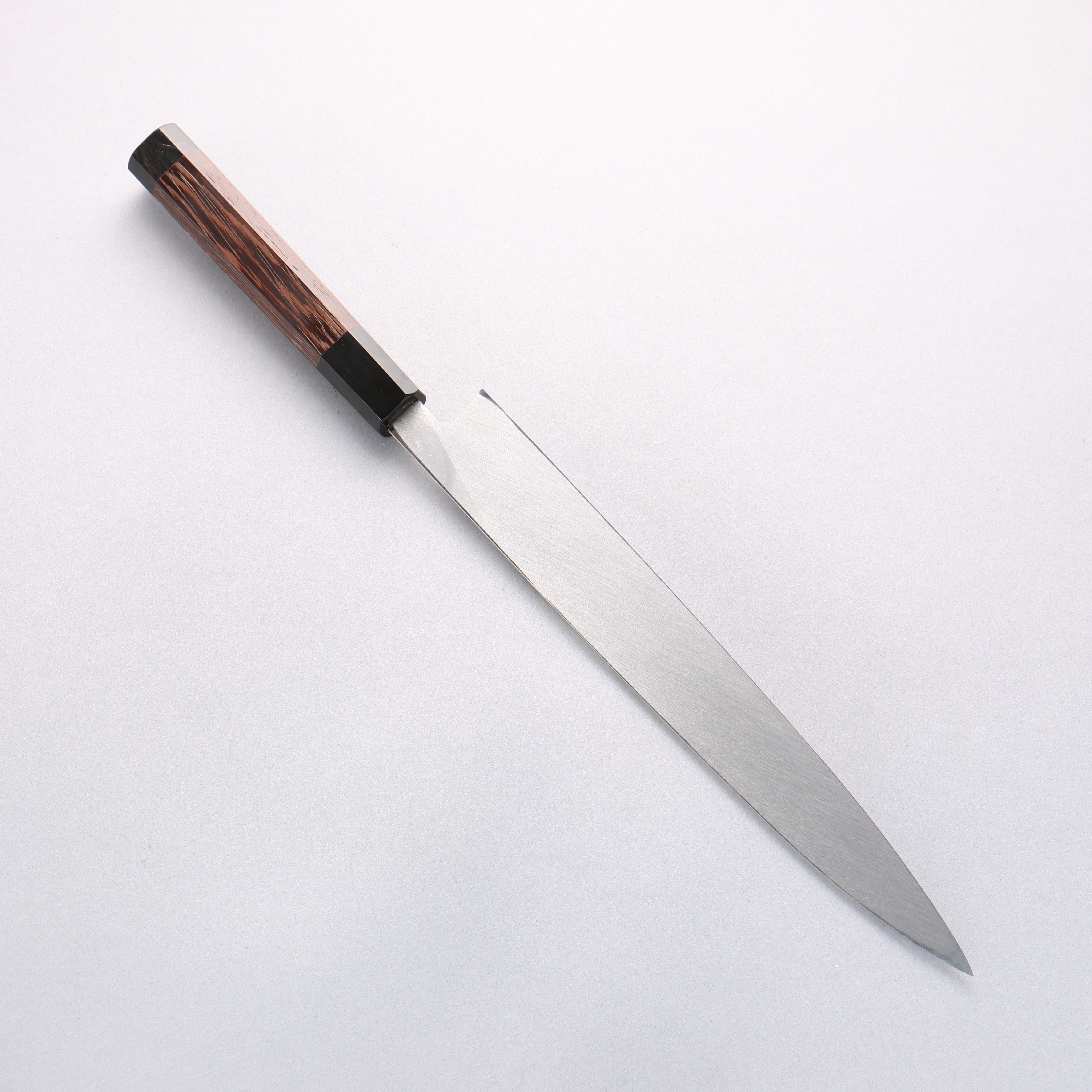 Sakai Takayuki Molybdenum Yanagiba Wenge with Double Water Buffalo Ring Handle - Japanny - Best Japanese Knife