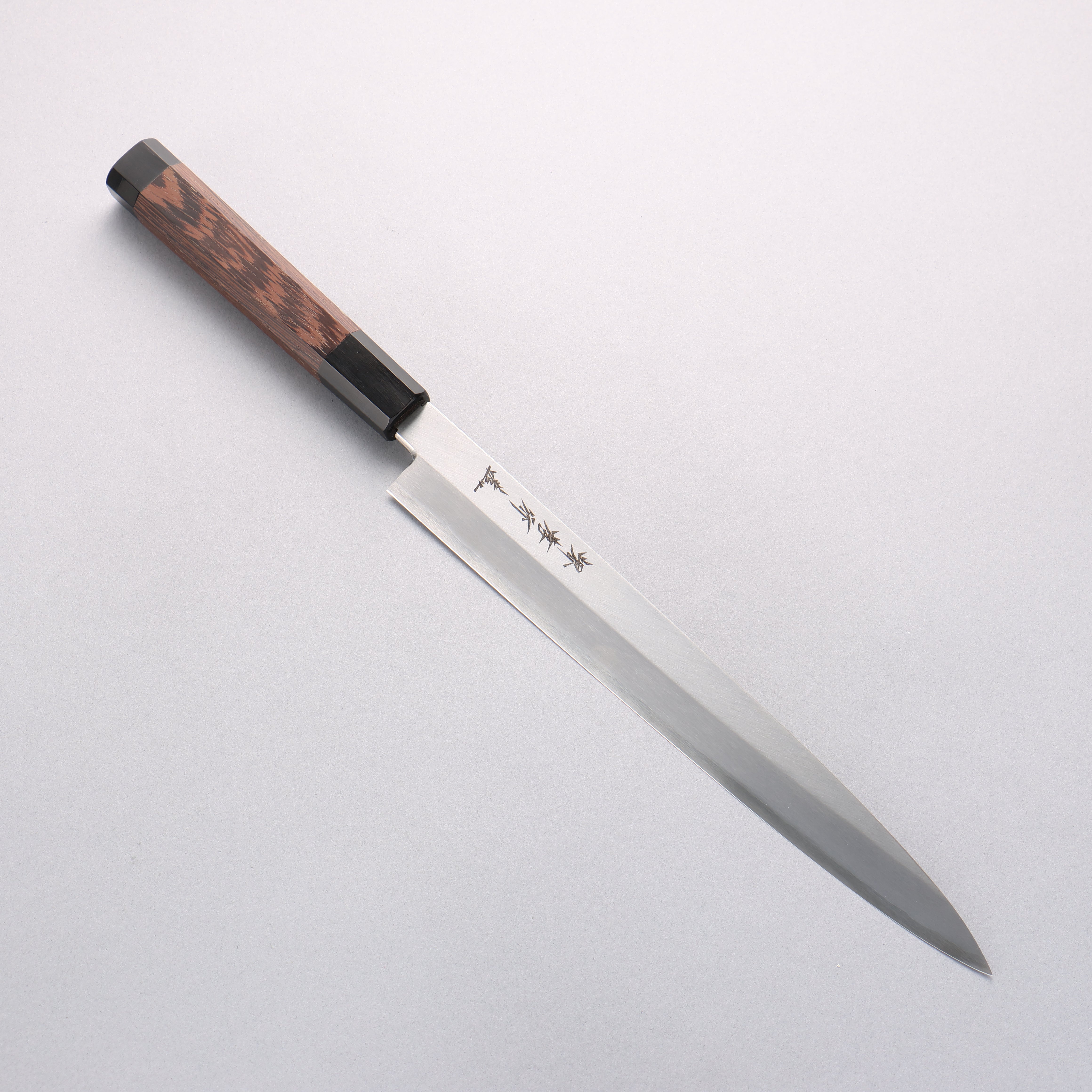 Sakai Takayuki Chef Series Silver Steel No.3 Yanagiba Wenge with Double Water Buffalo Ring Handle - Japanny - Best Japanese Knife