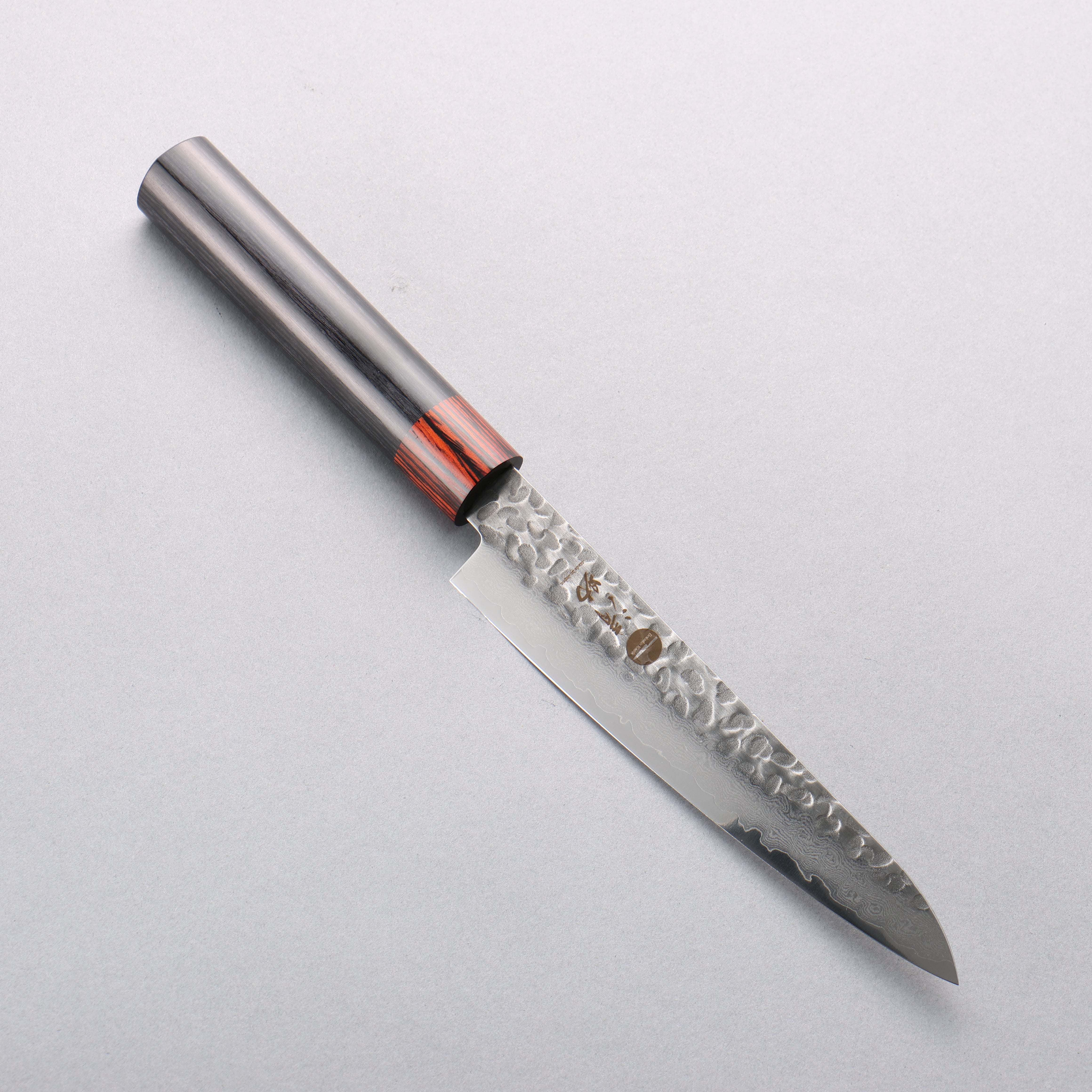 Seisuke VG10 33 Layer Hammered Damascus Petty-Utility 150mm Black Pakka wood Handle - Japanny - Best Japanese Knife