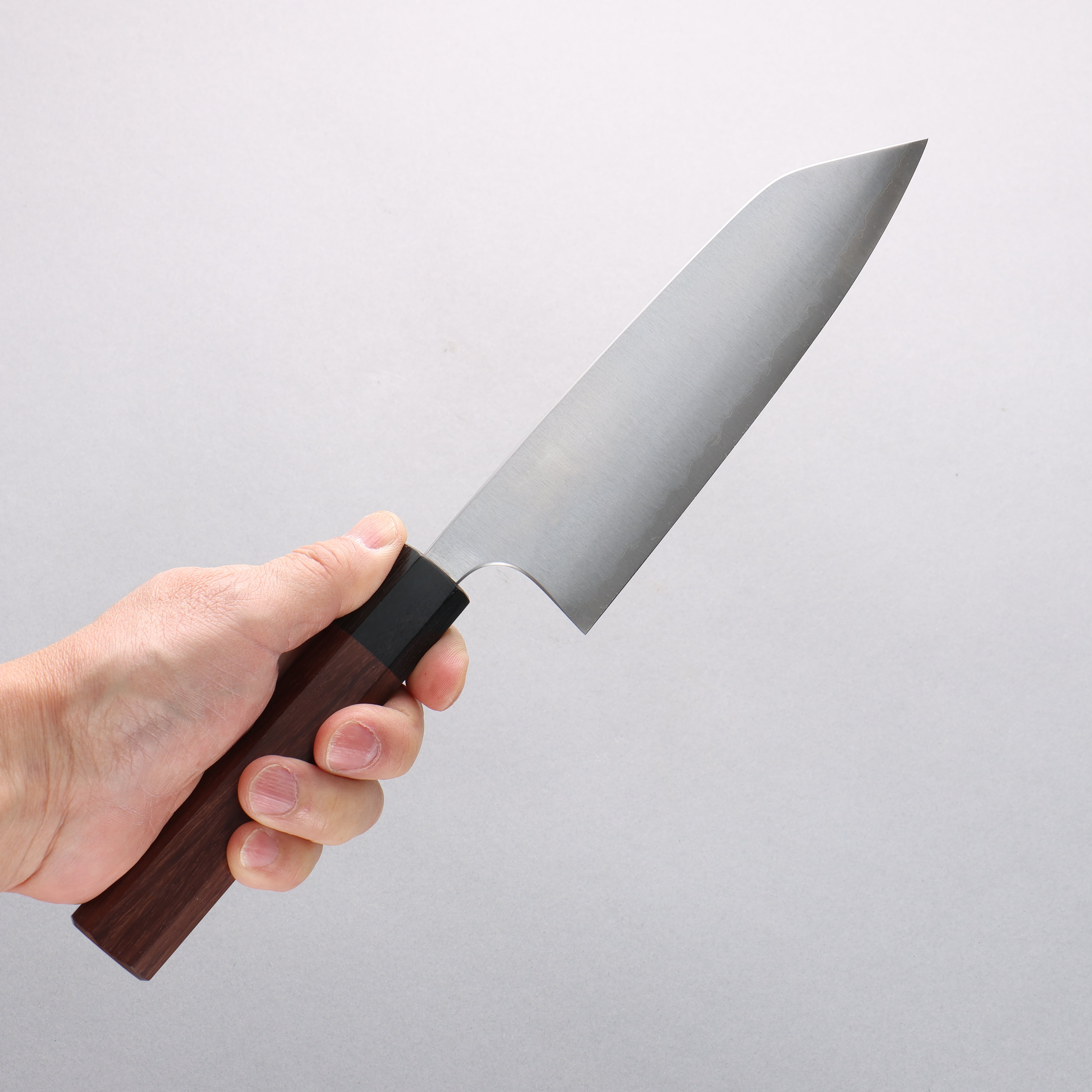 Shibata Takayuki Koutetsu Blue Super Santoku 165mm Rosewood Handle - Japanny - Best Japanese Knife
