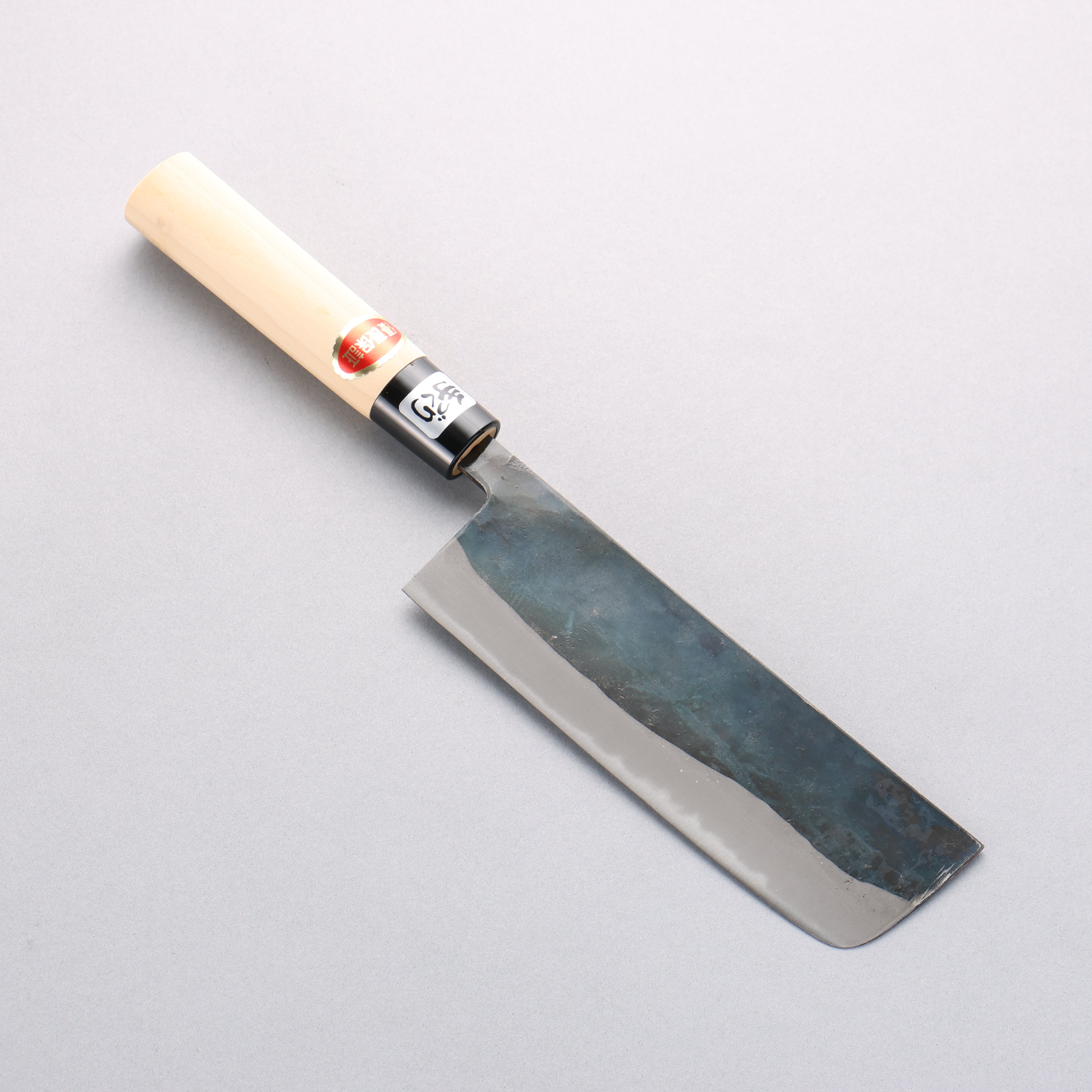Kanetsune White Steel No.2 Kurouchi Nakiri 165mm Magnolia Handle - Japanny - Best Japanese Knife