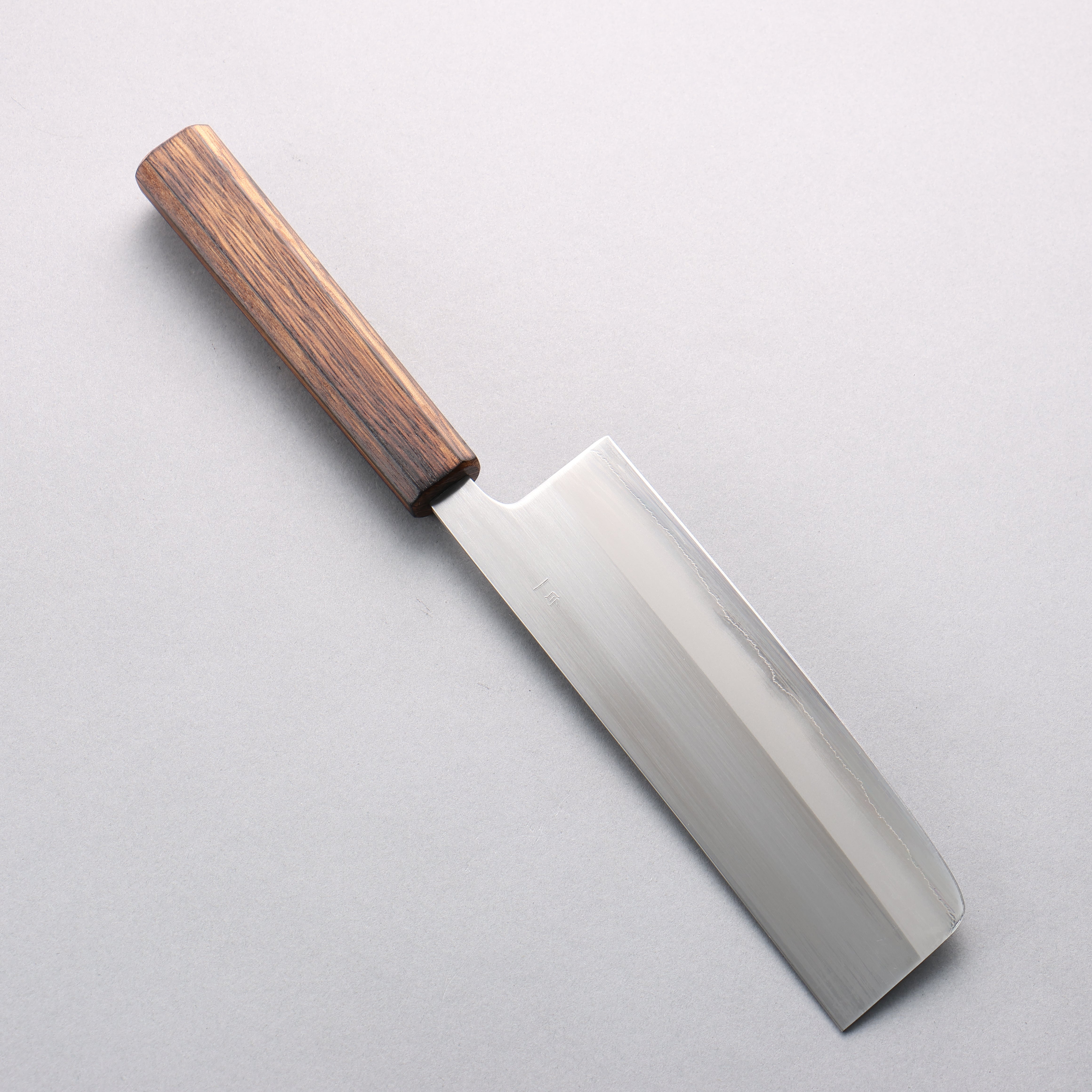 Oul White Steel No.1 Nakiri 165mm Burnt Oak Handle - Japanny - Best Japanese Knife