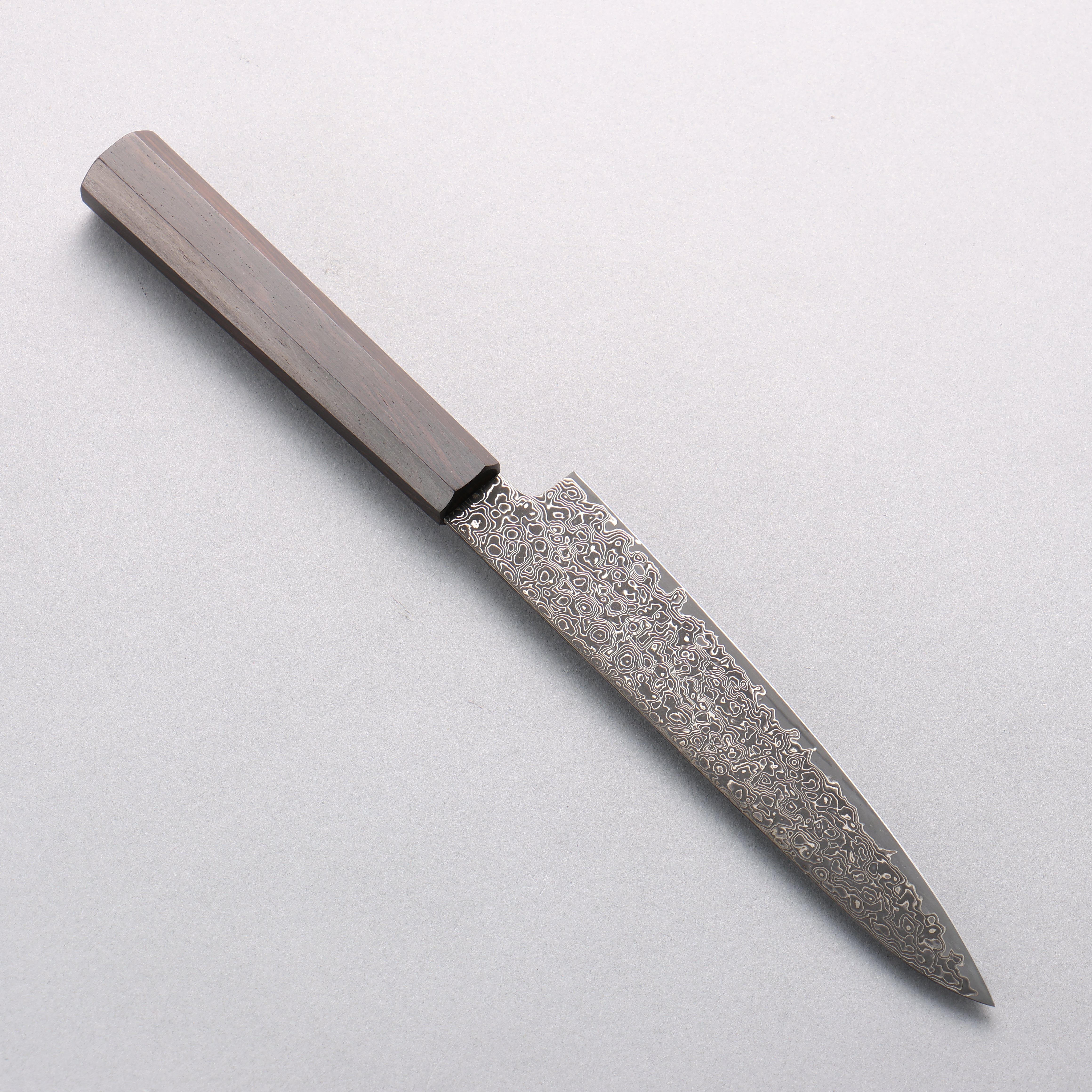 Seisuke SG2 Black Damascus Migaki Finished Petty-Utility 150mm Ebony Wood Handle - Japanny - Best Japanese Knife