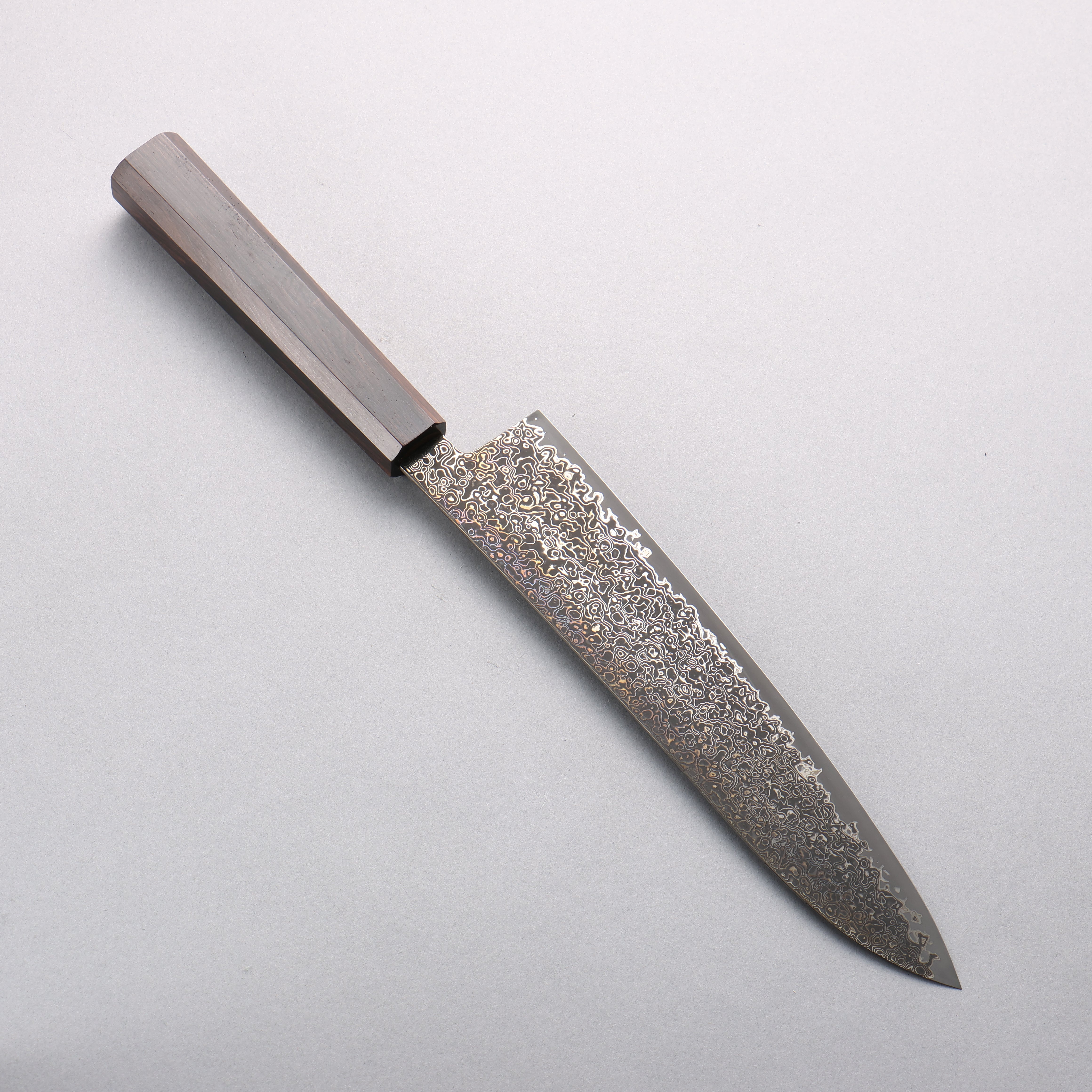Seisuke SG2 Black Damascus Migaki Finished Gyuto 210mm Ebony Wood Handle - Japanny - Best Japanese Knife