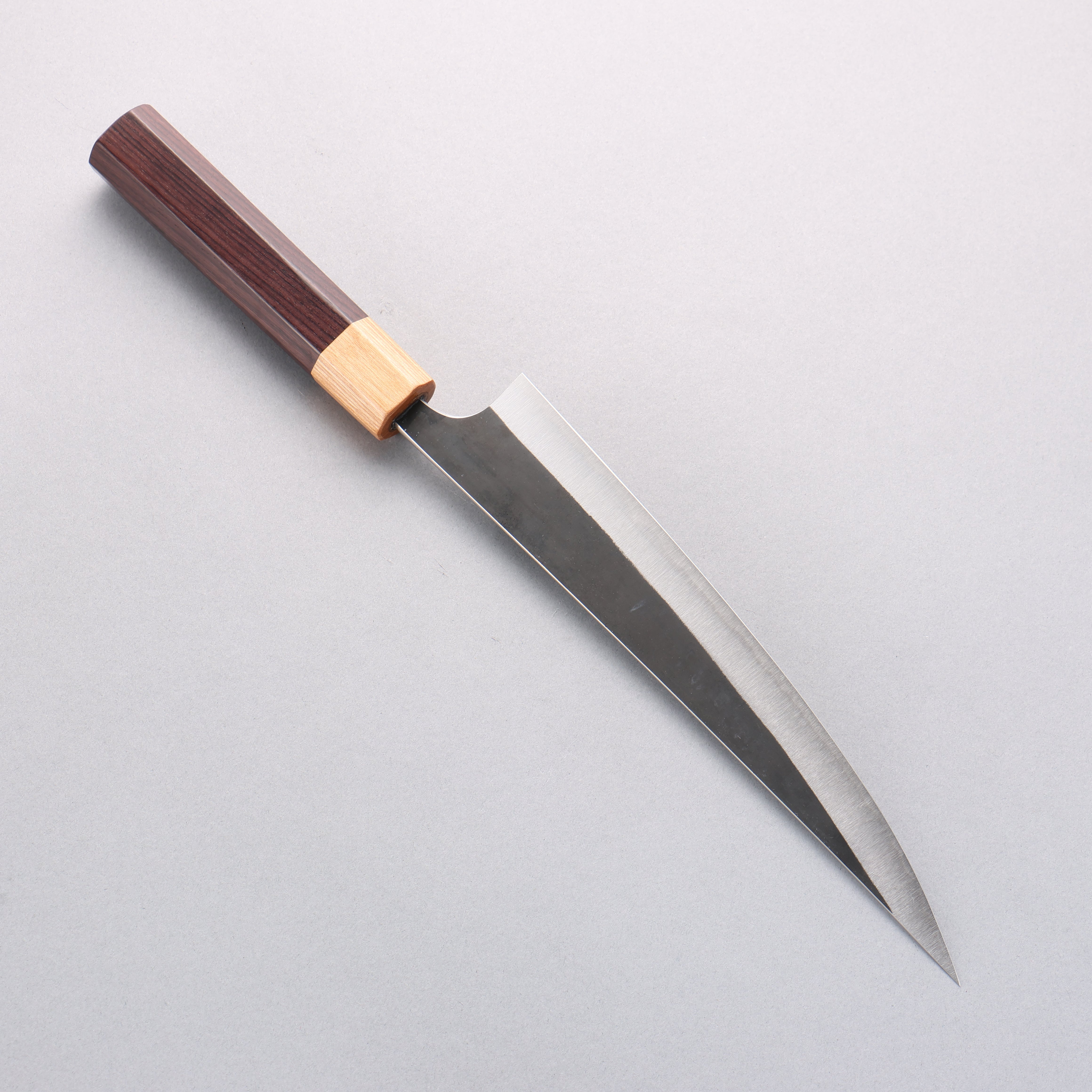 Tinker Blue Super Black Finished 210mm Rosewood Handle Sabre - Japanny - Best Japanese Knife