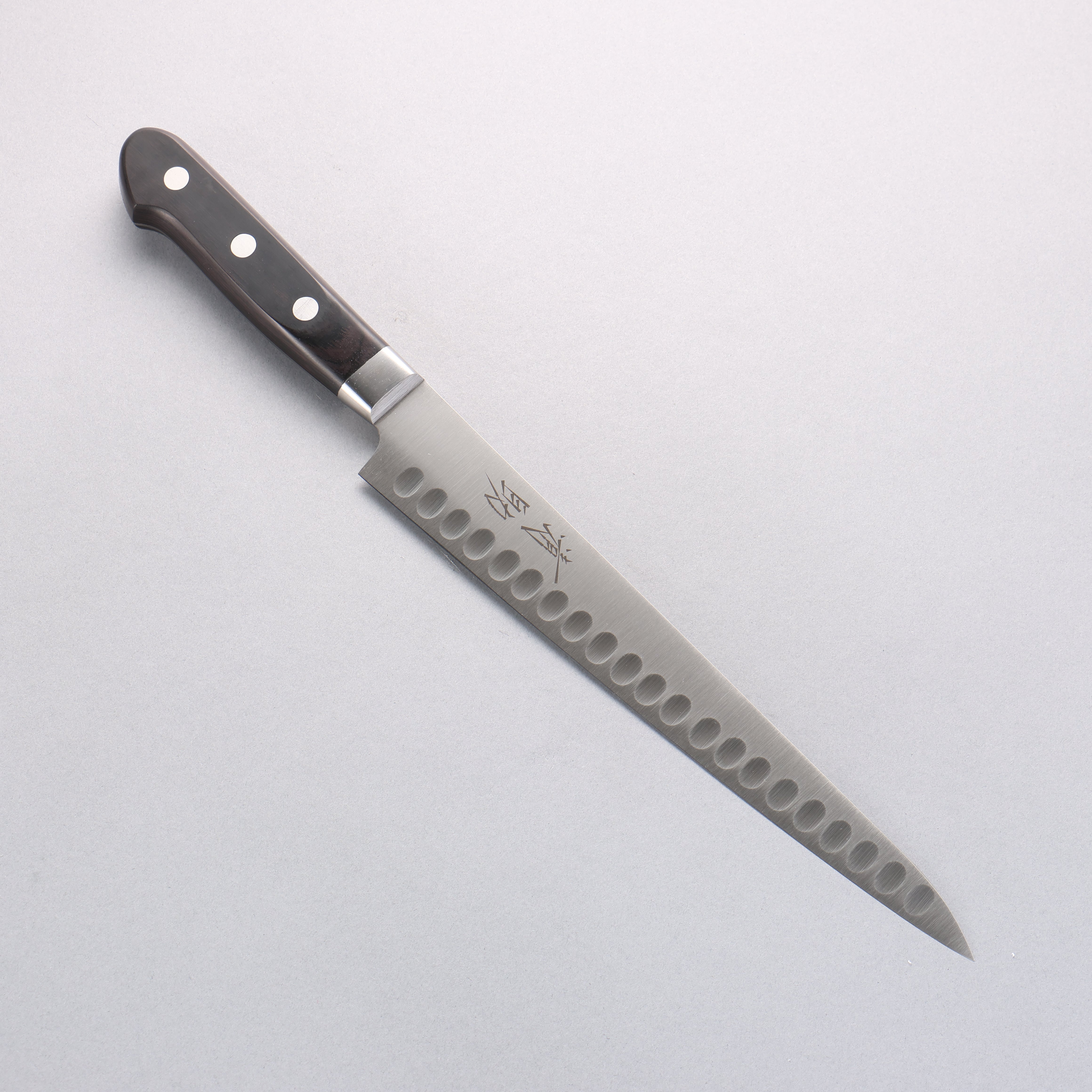 Seisuke Swedish Steel-stn Sujihiki Salmon 240mm Black Pakka wood Handle - Japanny - Best Japanese Knife