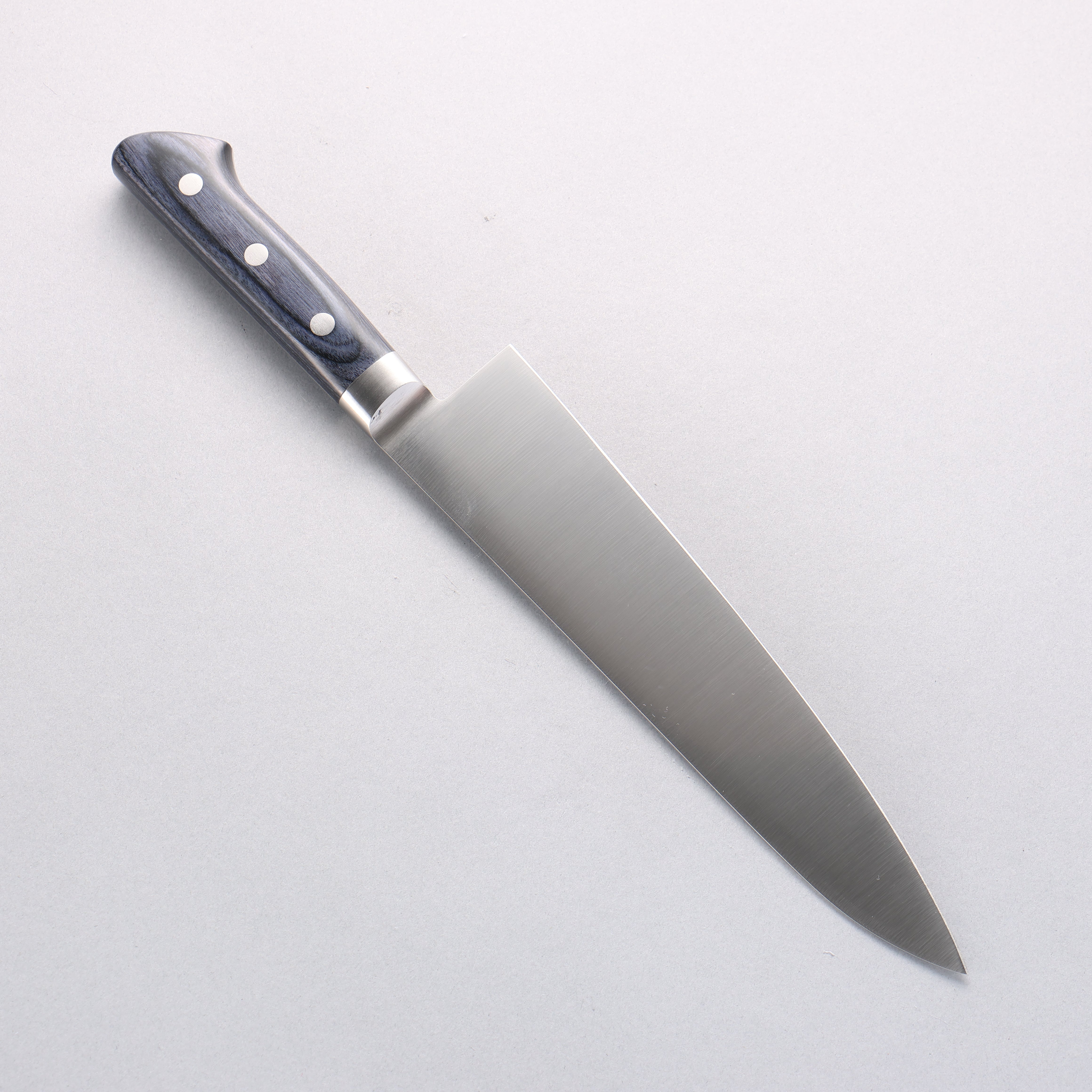 Seisuke Seiten Molybdenum Gyuto 210mm Navy blue Pakka wood Handle with Sheath - Japanny - Best Japanese Knife