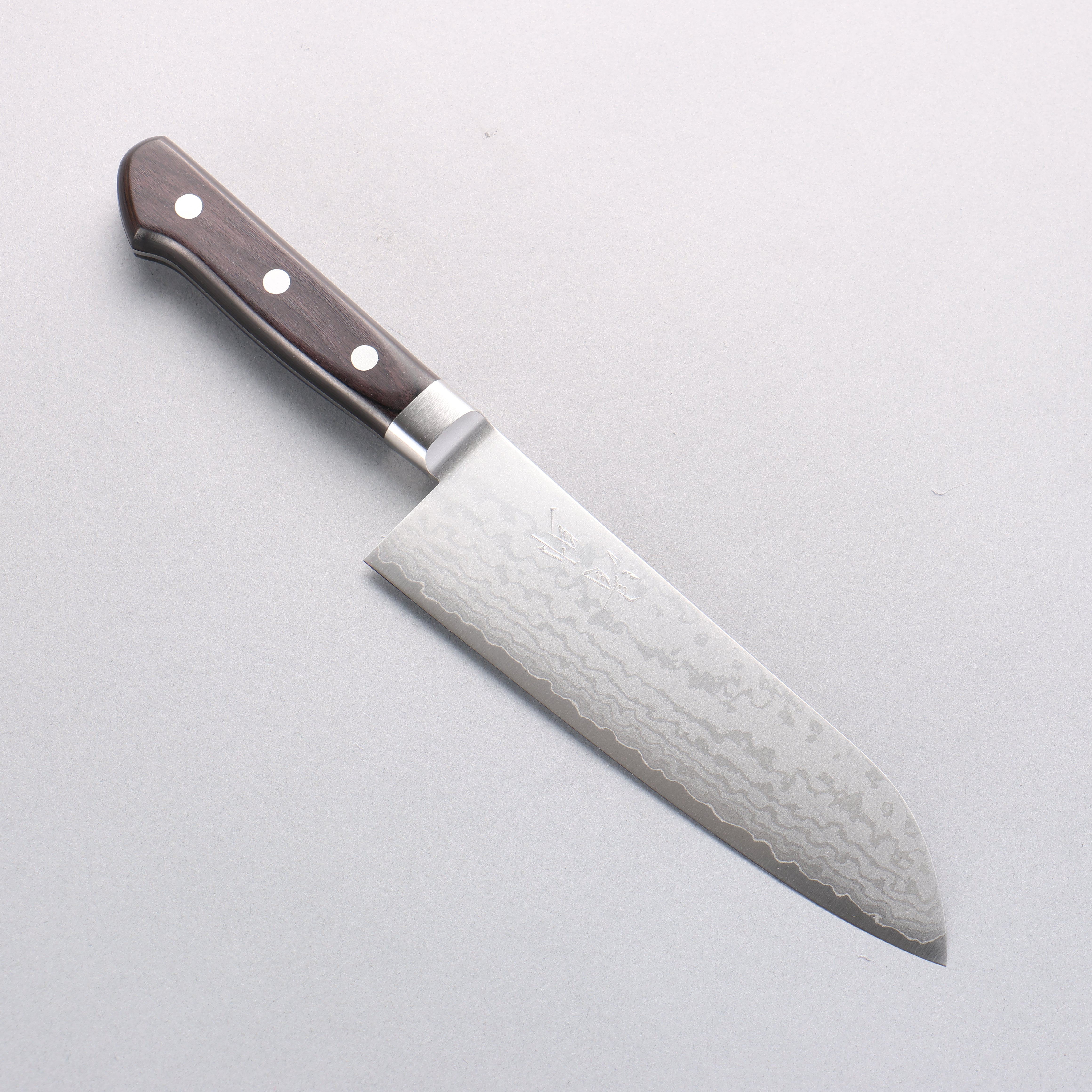 Seisuke VG10 Damascus Santoku 165mm Black Pakka wood Handle - Japanny - Best Japanese Knife