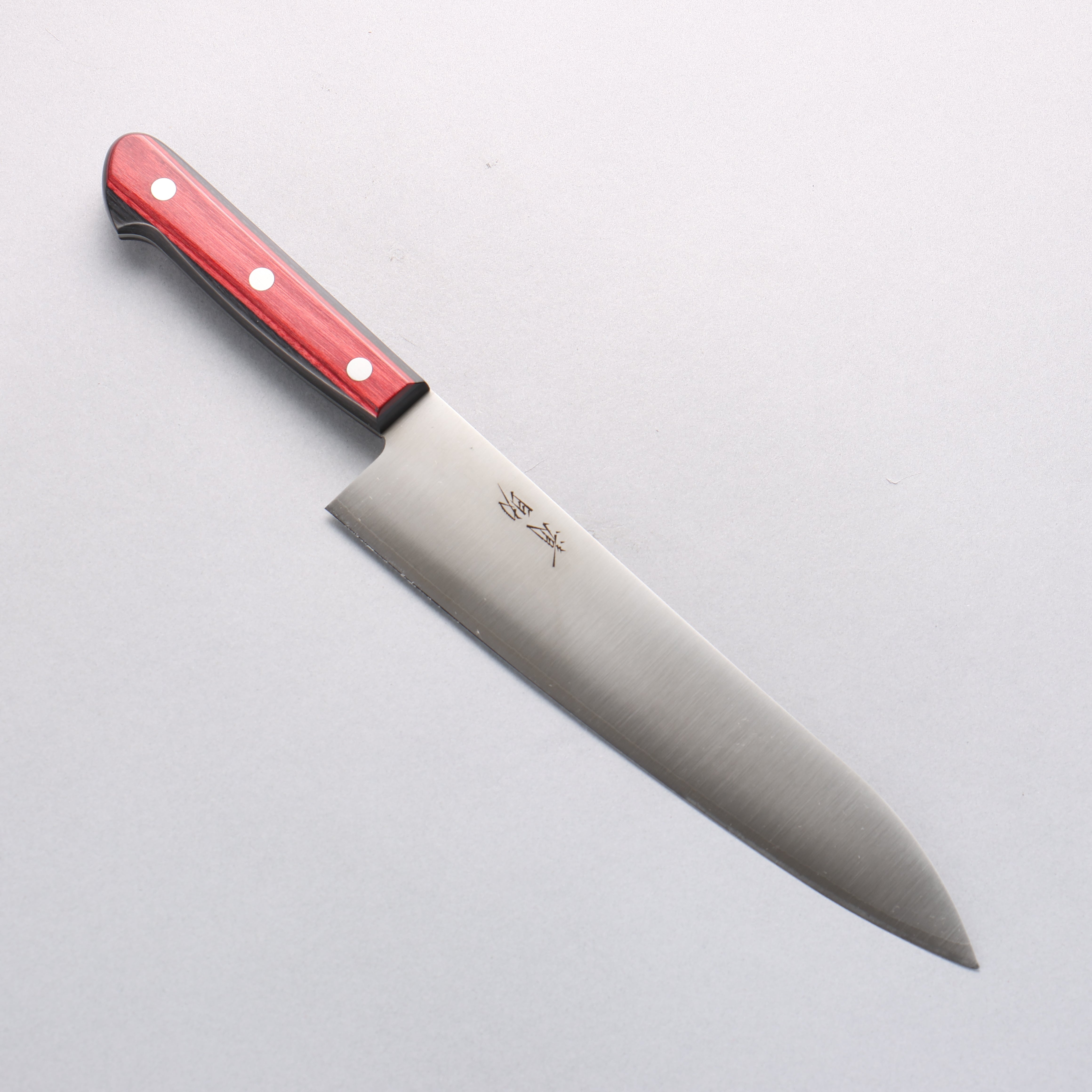 Seisuke SLD Migaki Polish Finish Gyuto 210mm Red Pakka wood Handle - Japanny - Best Japanese Knife