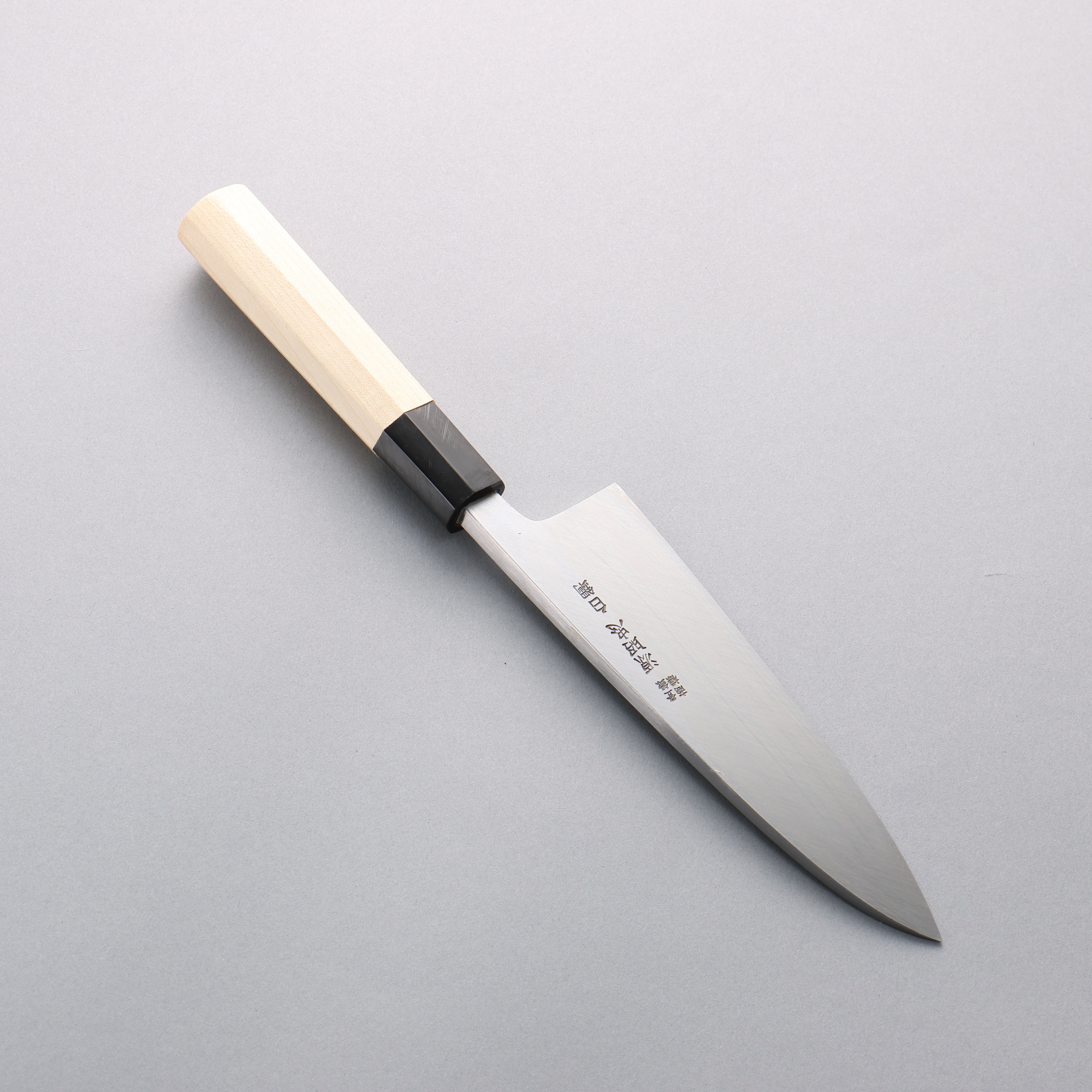 Minamoto Akitada White Steel No.2 Aideba 165mm Magnolia (Ferrule: Water Buffalo Horn) Handle - Japanny - Best Japanese Knife