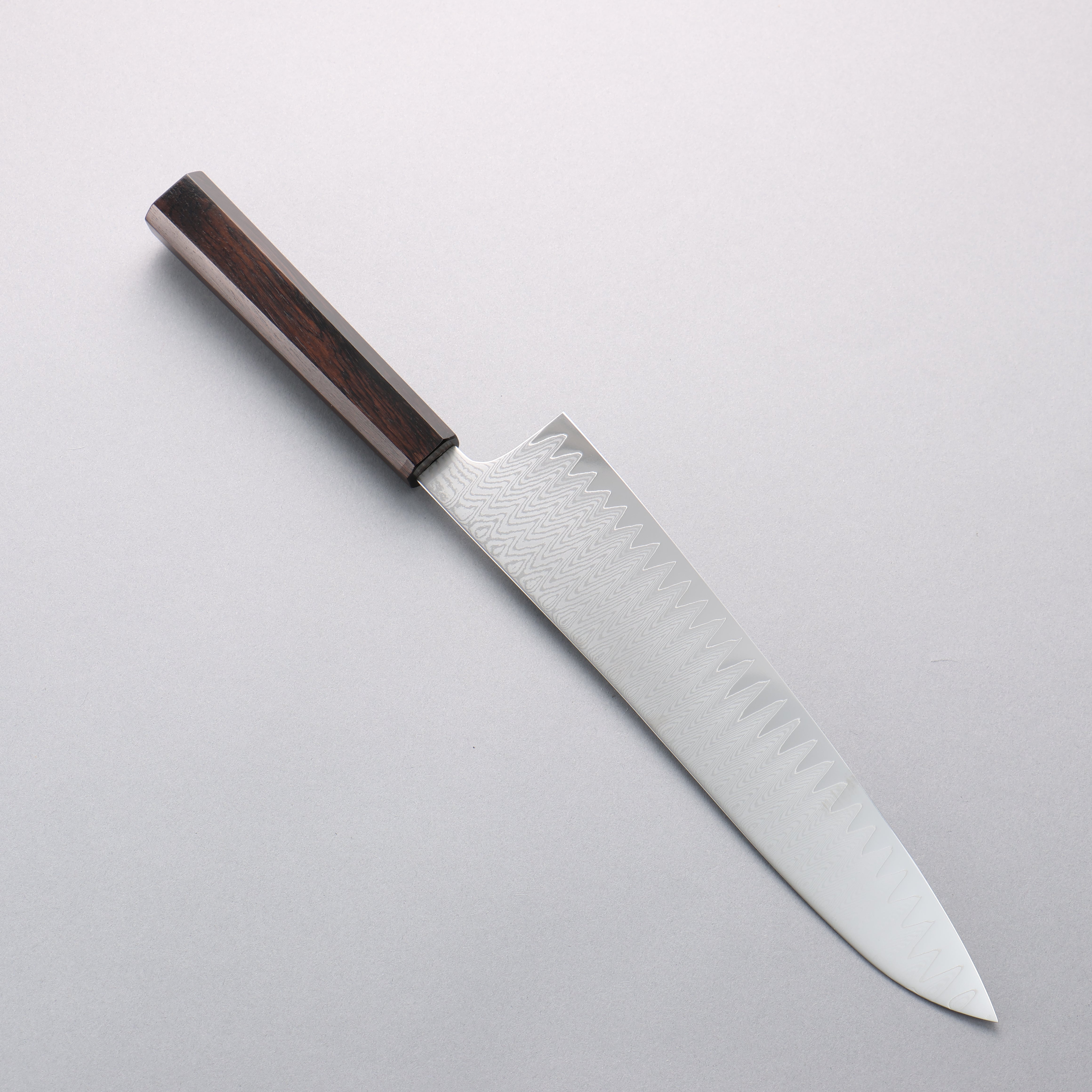 Kanjyo VG10 Damascus Gyuto 240mm Ebony Wood Handle - Japanny - Best Japanese Knife