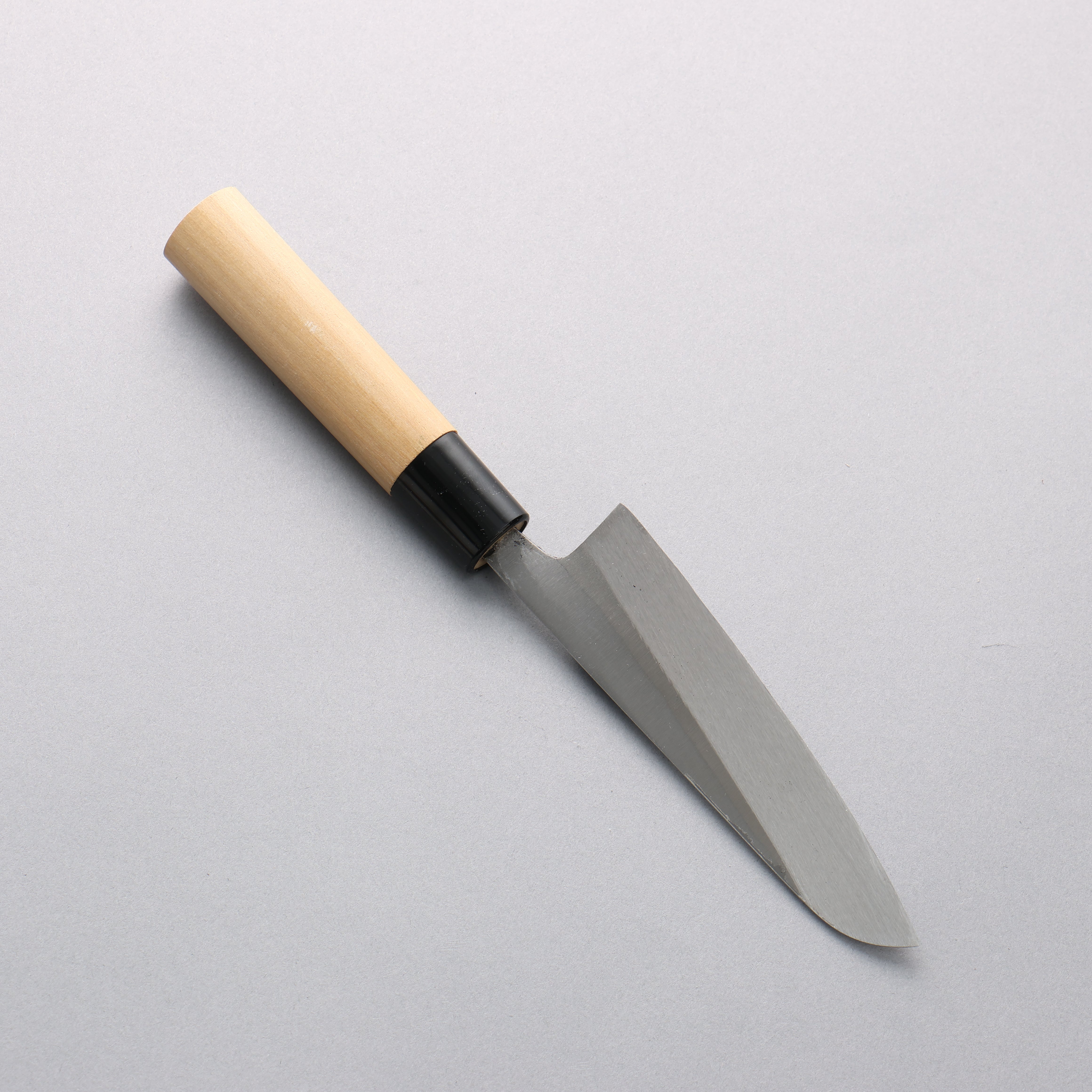 Nakaniida White Steel No.2 Migaki Finished Kawamuki 120mm Magnolia Handle - Japanny - Best Japanese Knife