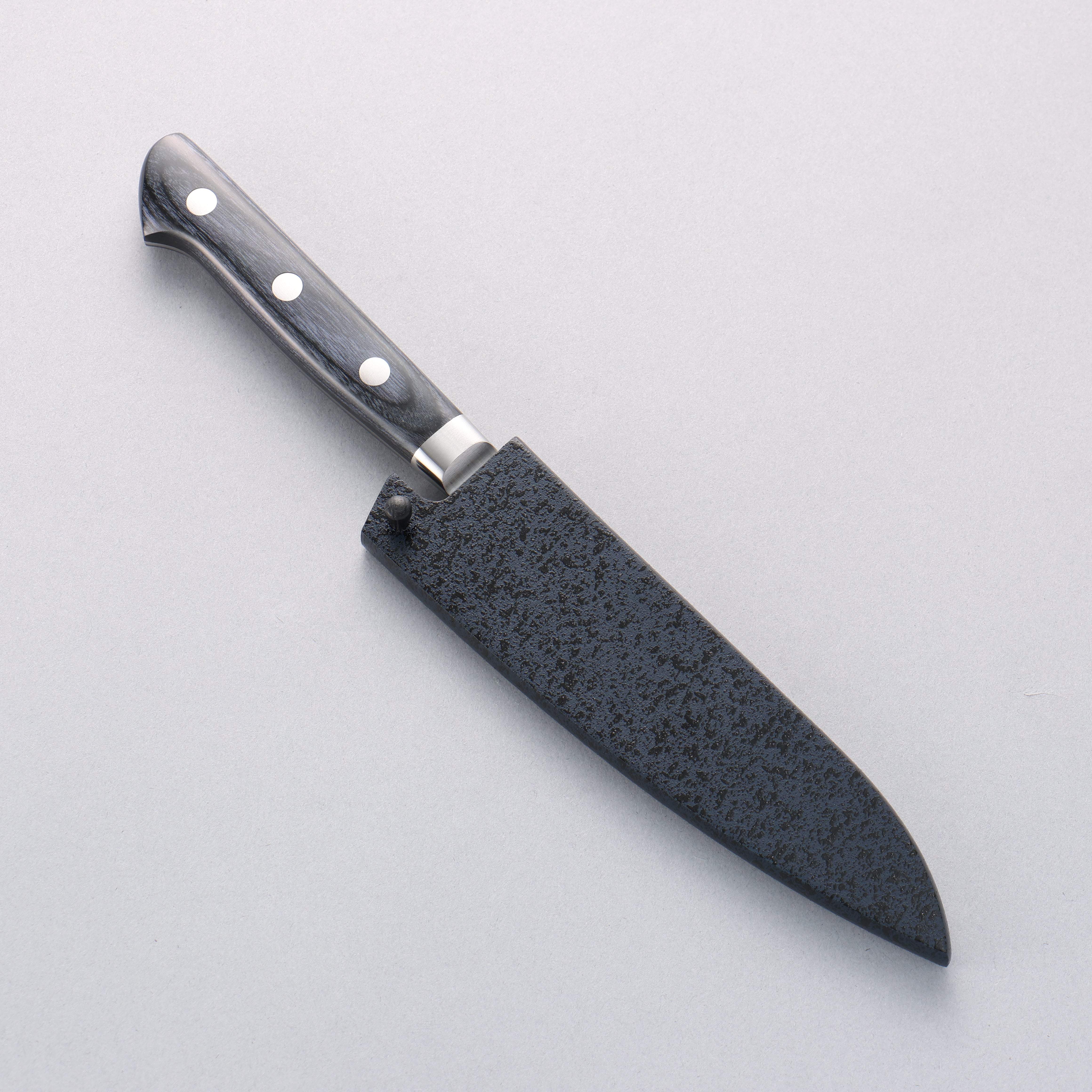 Seisuke Seiten Molybdenum Petty-Utility 120mm Navy blue Pakka wood Handle with Sheath - Japanny - Best Japanese Knife