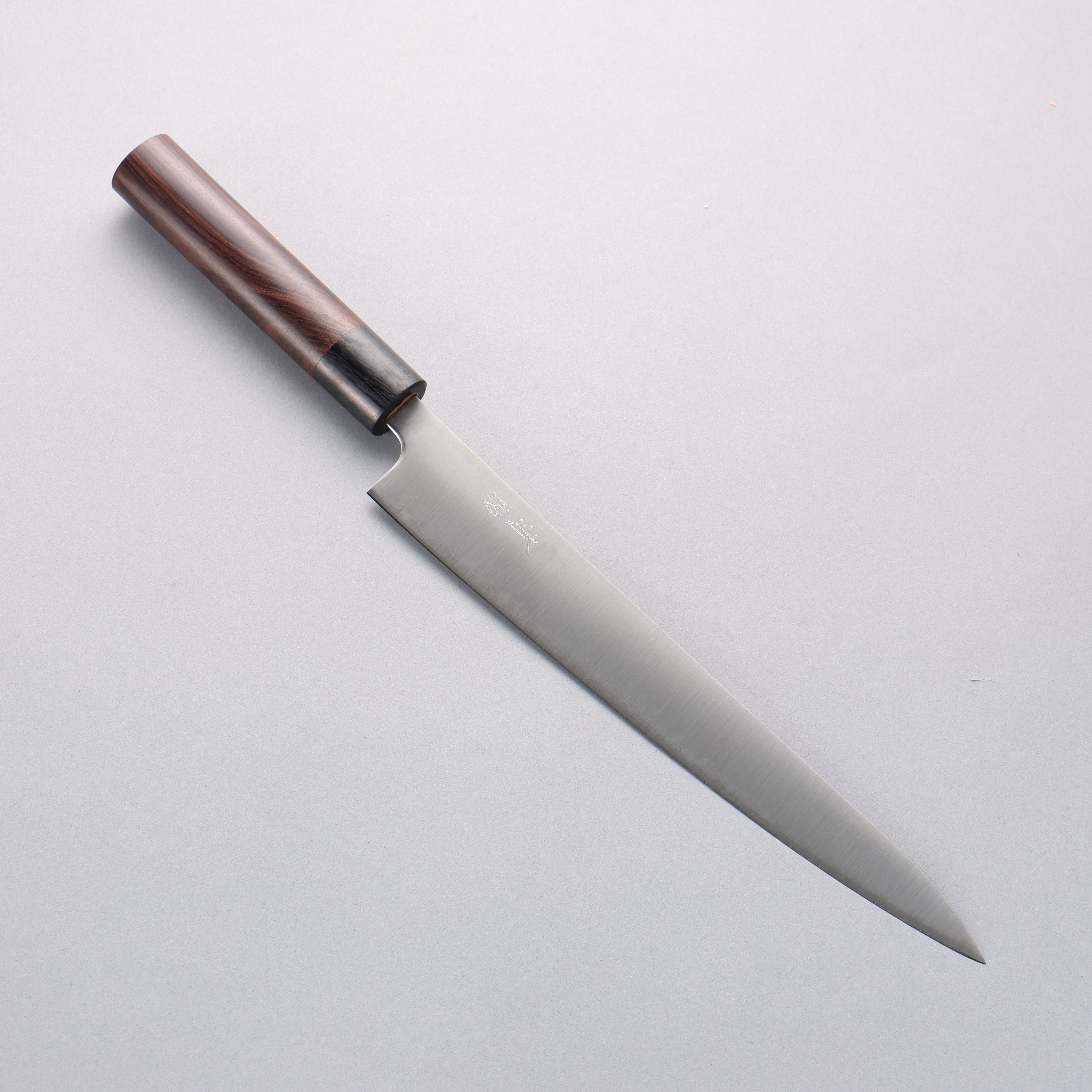 Seisuke Blue Super Sujihiki 240mm Rosewood (Ferrule: Black Pakka Wood) Handle - Japanny - Best Japanese Knife