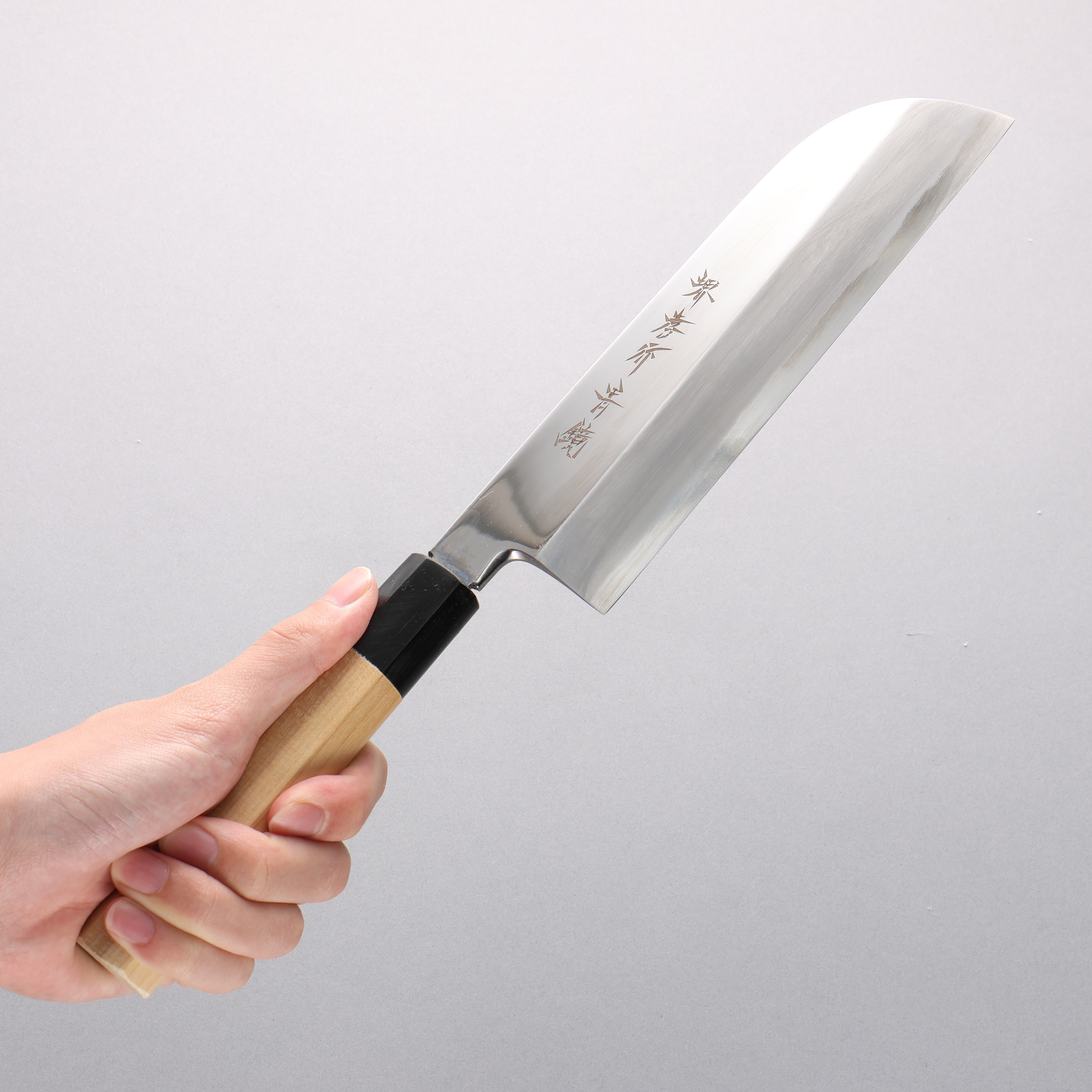 Sakai Takayuki Blue Steel No.2 Mirrored Finish Kamagata Usuba - Japanny - Best Japanese Knife