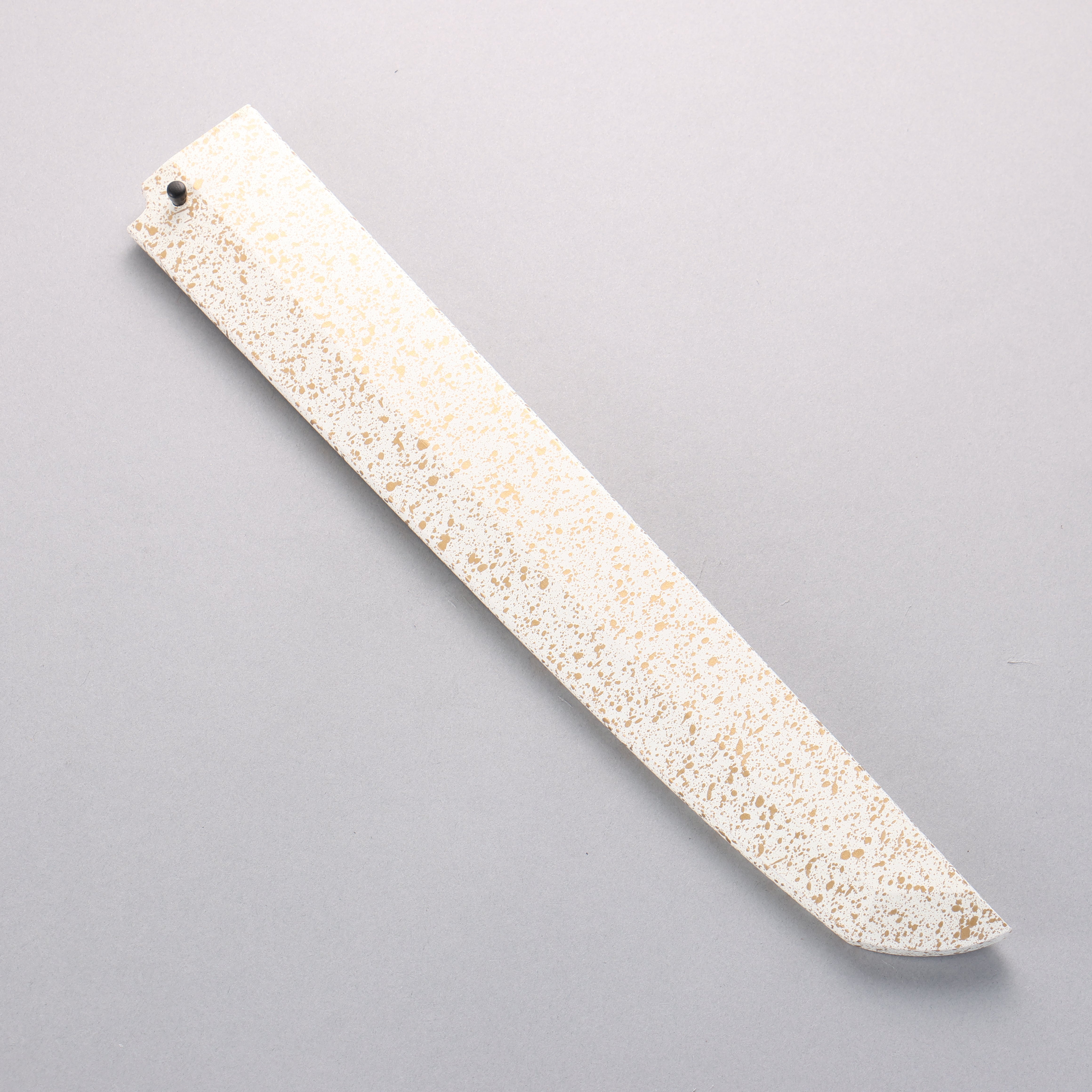 Sakai Takayuki Kageuchi Water Quenching Honyaki White Steel No.2 Mirrored Finish Sakimaru Yanagiba 300mm Ebony with Double Water Buffalo Ring Handle with Sheath - Japanny - Best Japanese Knife