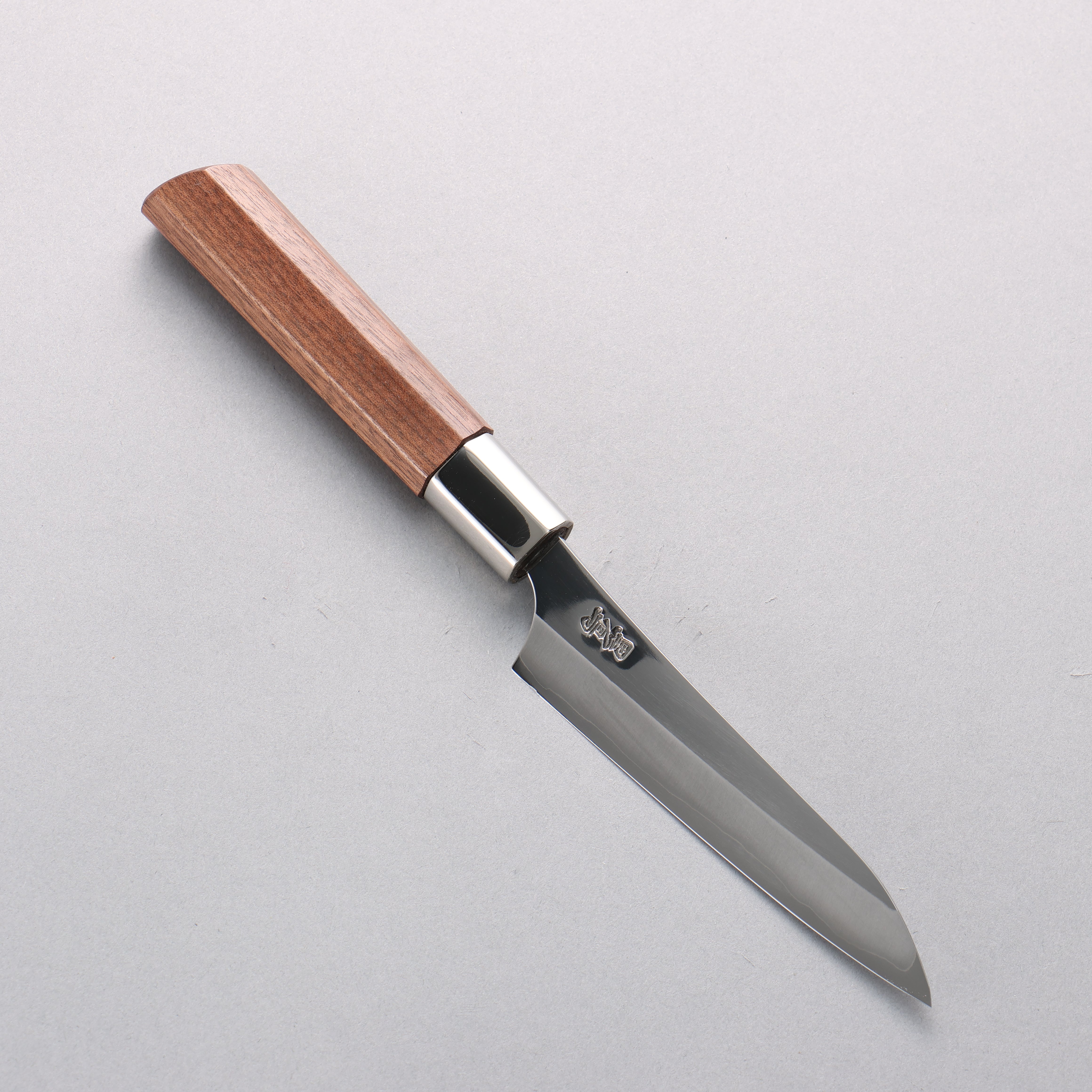 Kurotori Silver Steel No.3 Migaki Finished Narrow Petty-Utility 115mm Walnut Handle - Japanny - Best Japanese Knife