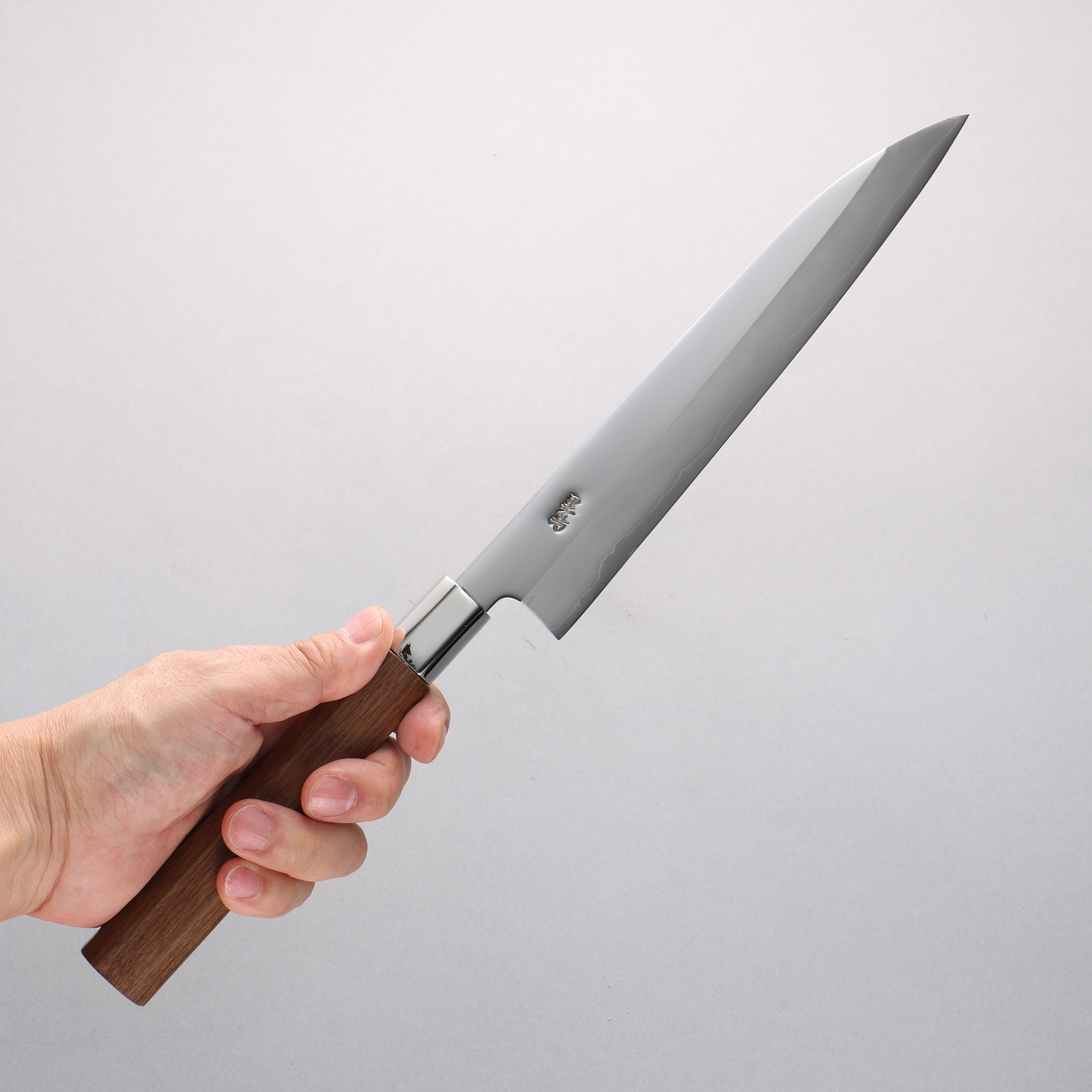 Kurotori Silver Steel No.3 Migaki Finished Sujihiki 210mm Walnut Handle - Japanny - Best Japanese Knife