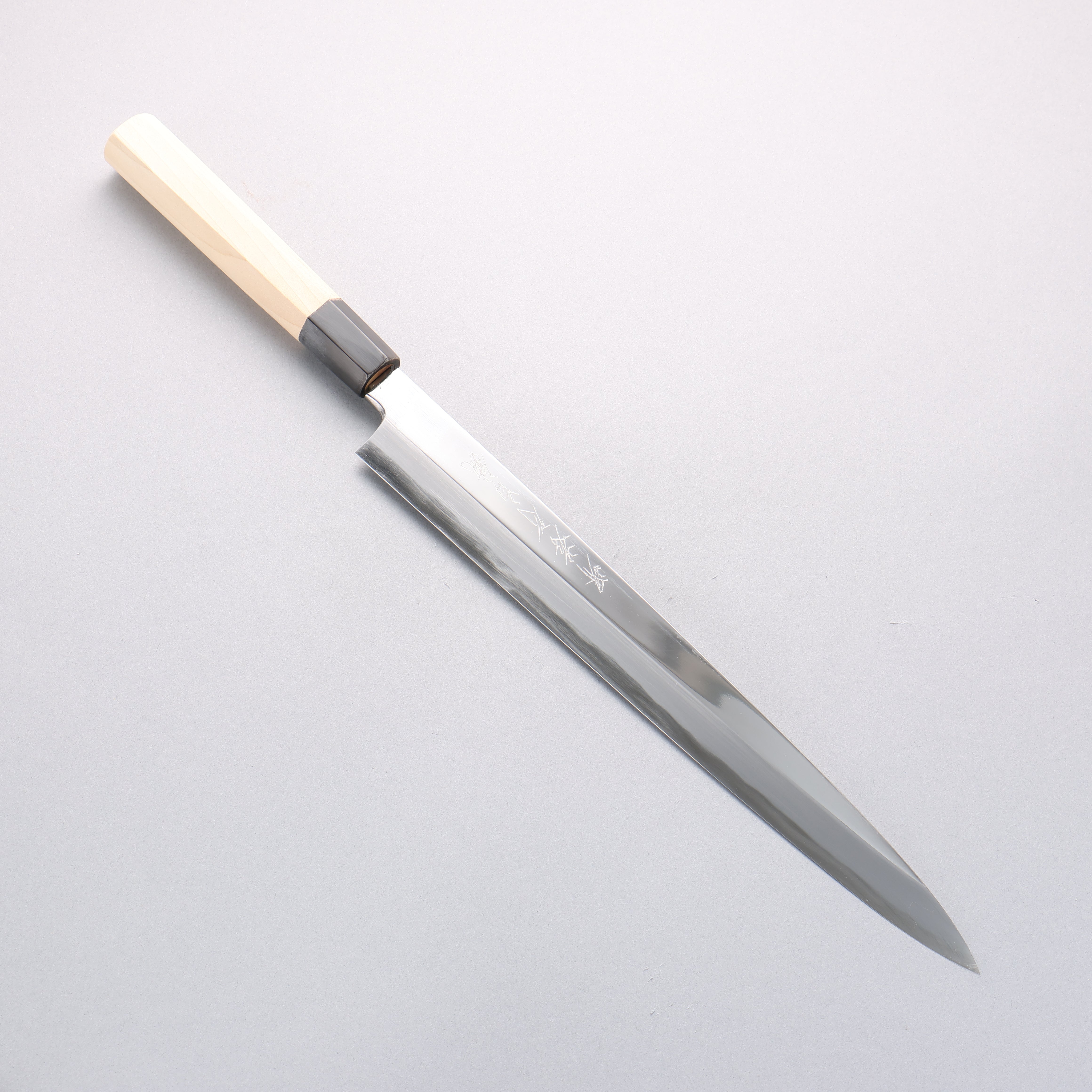 Sakai Takayuki White Steel No.2 Mirrored Finish Yanagiba - Japanny - Best Japanese Knife