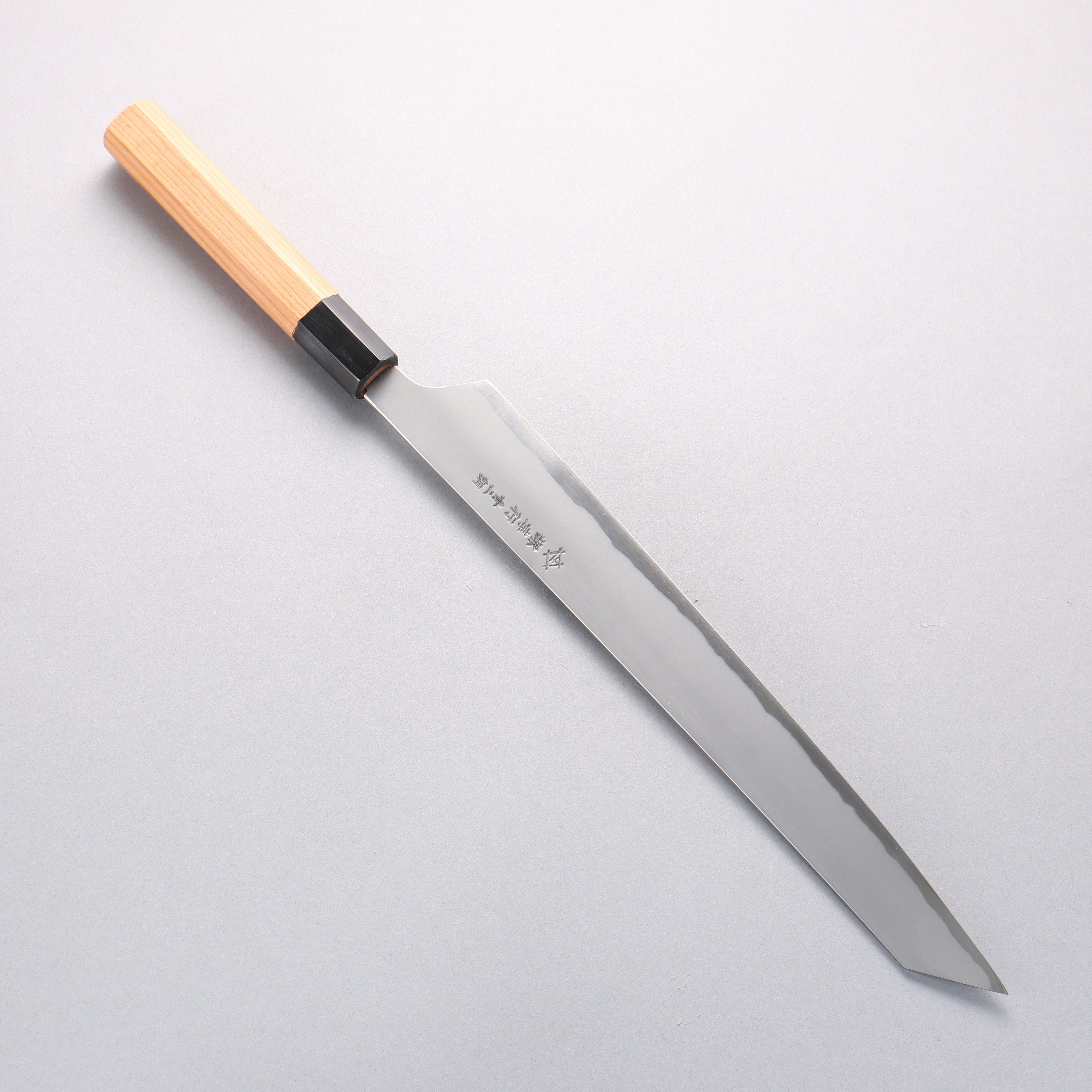 Sakai Takayuki Homura Hien Blue Steel No.2 Kengata Yanagiba 300mm Yew Tree Handle - Japanny - Best Japanese Knife