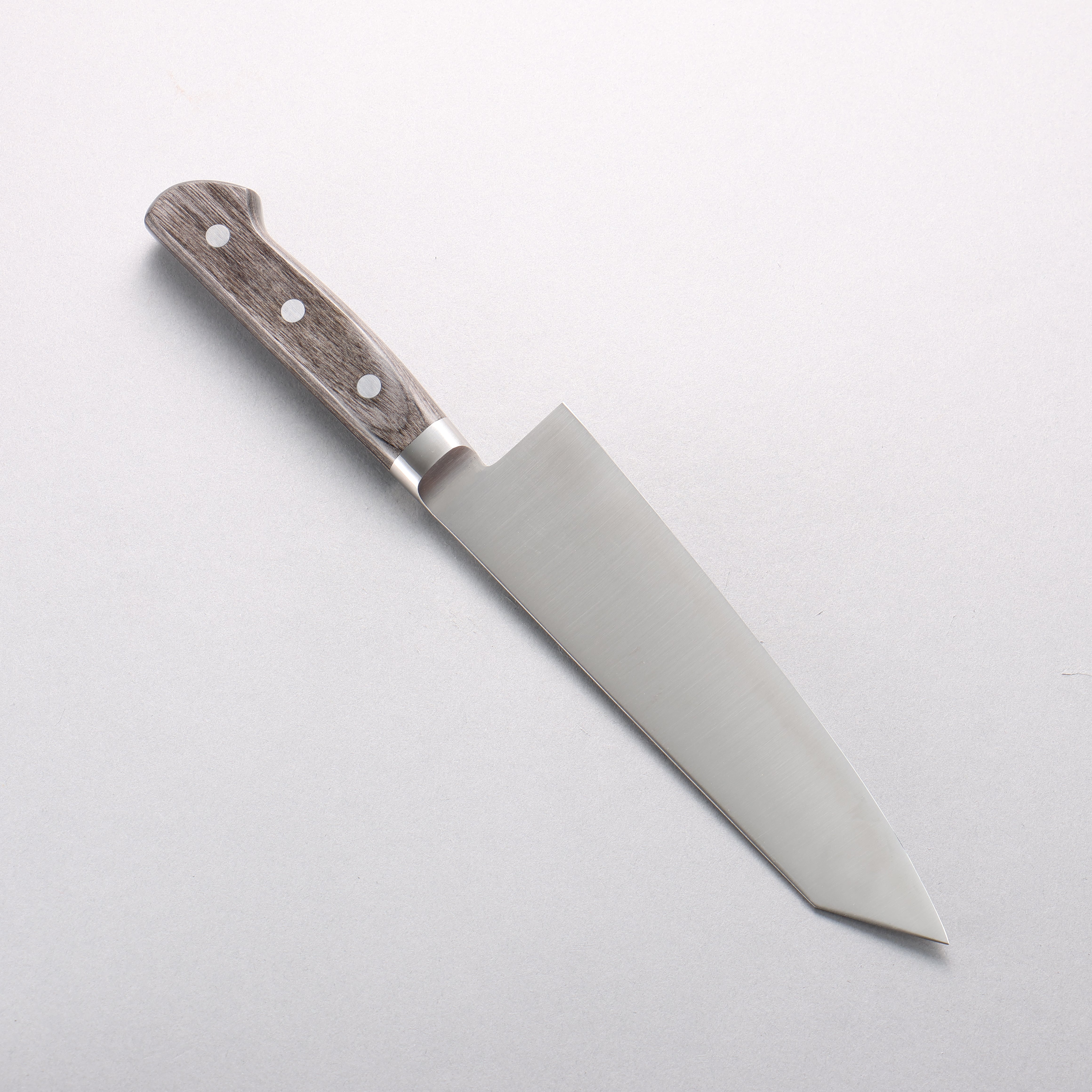 Seisuke Stainless Steel Kiritsuke Santoku 180mm Gray Pakka wood Handle - Japanny - Best Japanese Knife