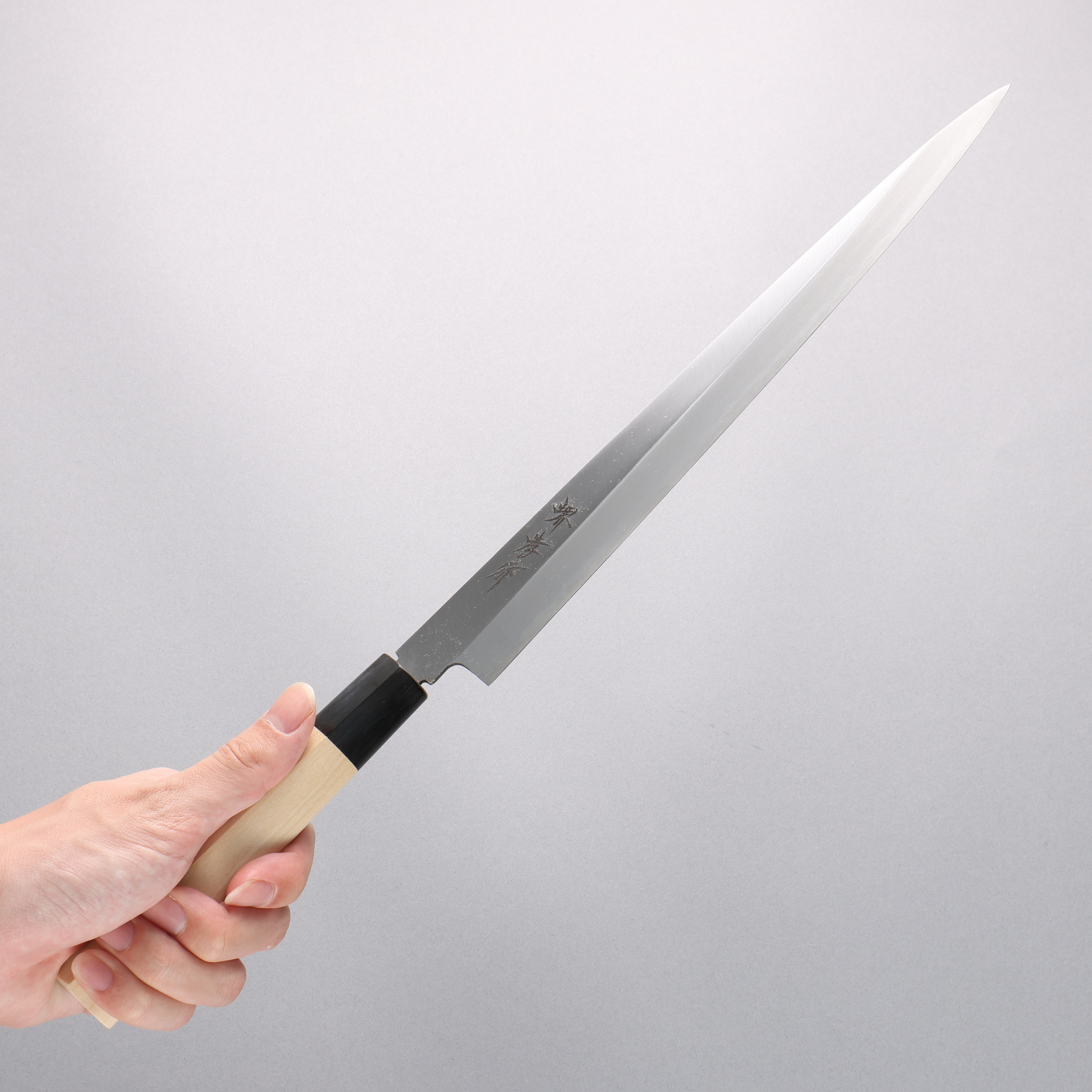 Sakai Takayuki Kasumitogi White Steel Fuguhiki Magnolia Handle - Japanny - Best Japanese Knife