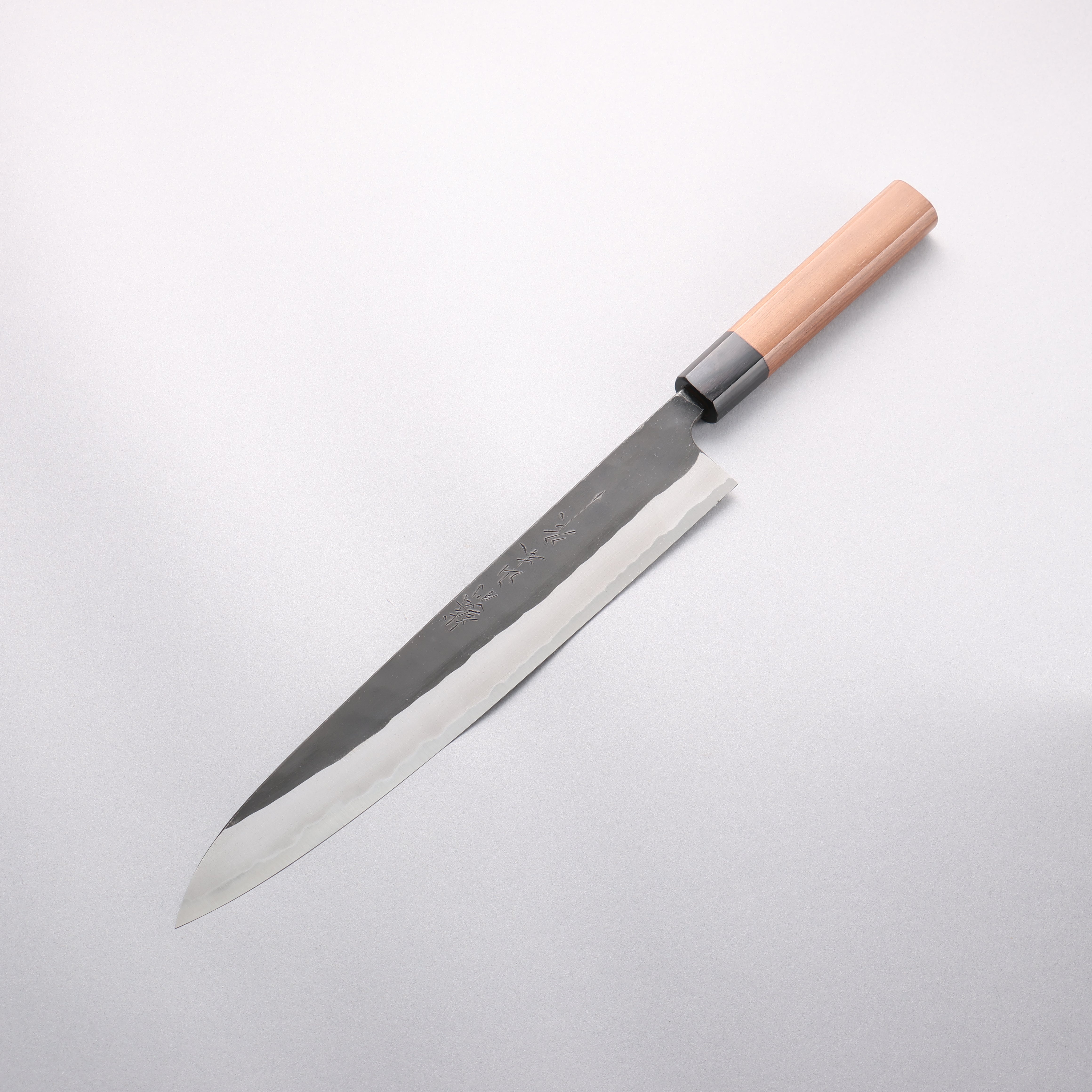 Nao Yamamoto Blue Steel Kurouchi Sujihiki 270mm Walnut Handle - Japanny - Best Japanese Knife