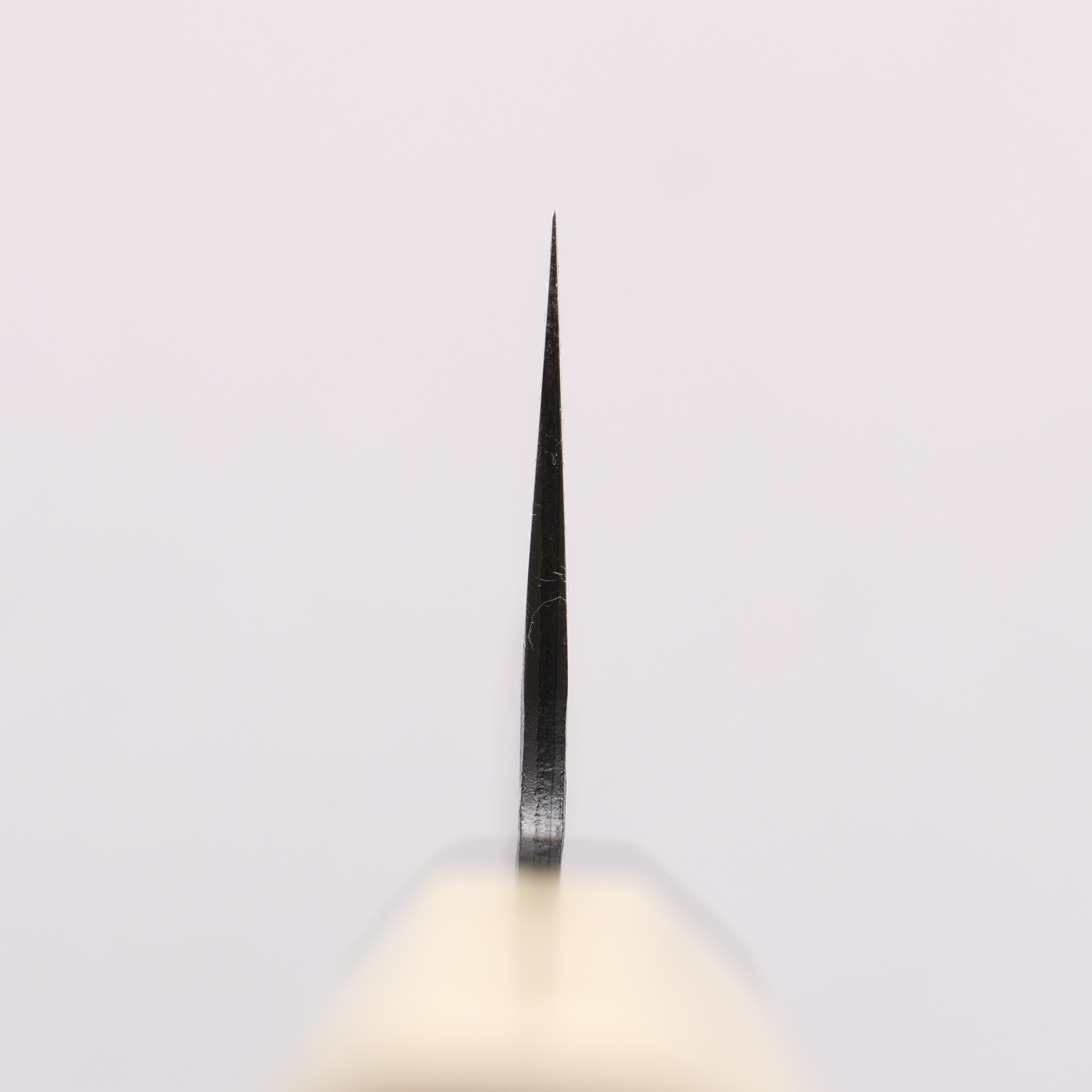 Oul Blue Super Hammered Black Finished Kiritsuke Gyuto 210mm Magnolia Handle - Japanny - Best Japanese Knife