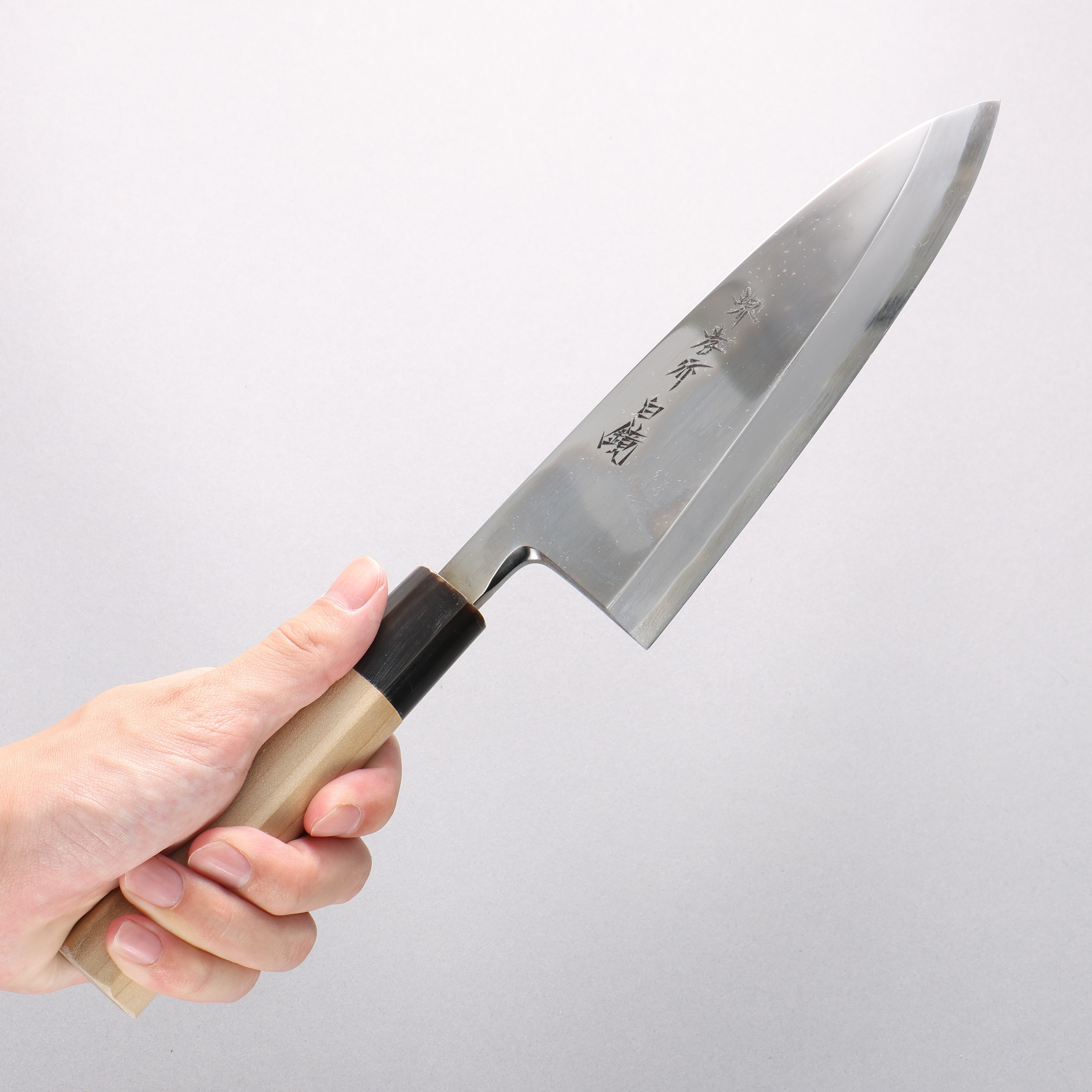 Sakai Takayuki White Steel No.2 Mirrored Finish Deba - Japanny - Best Japanese Knife