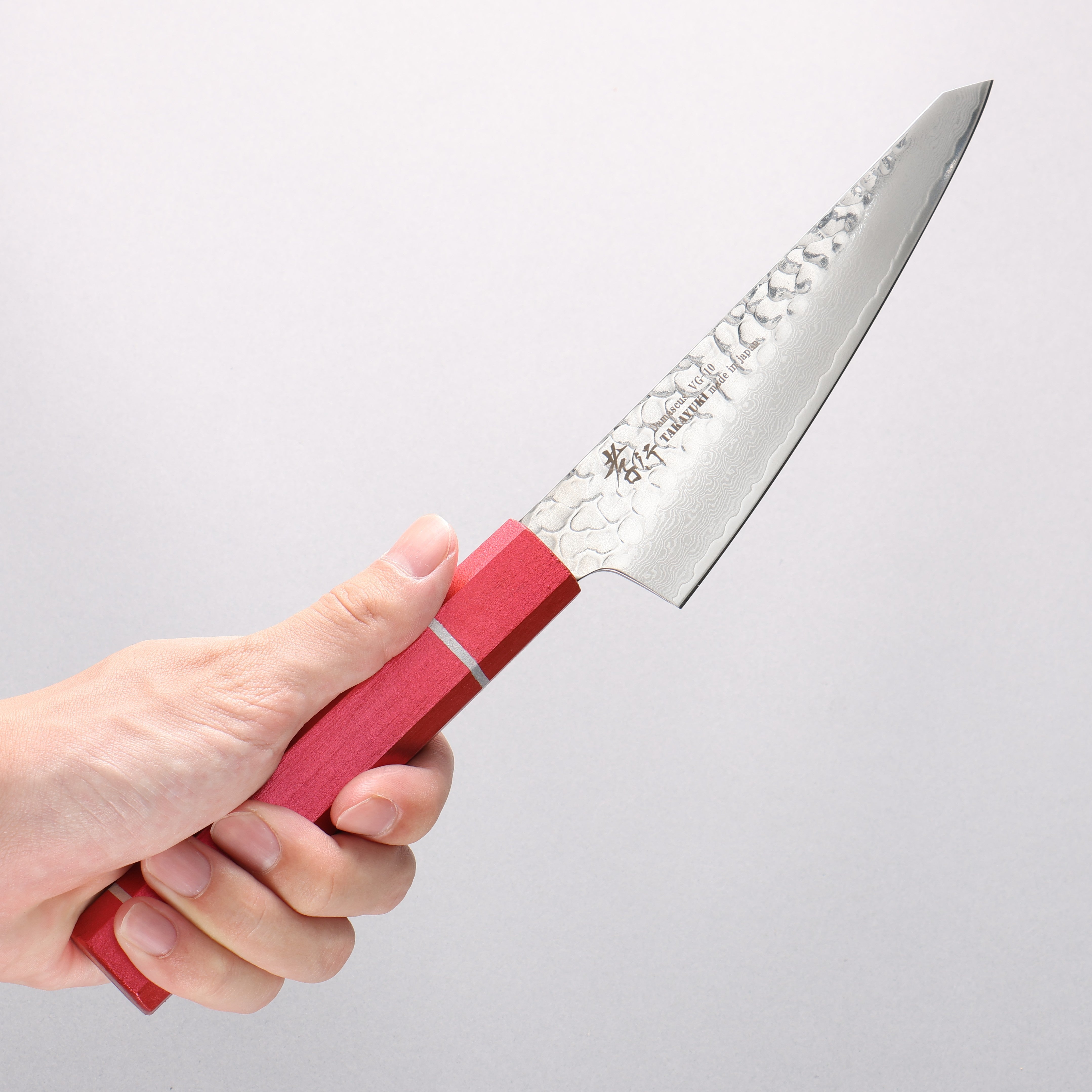 Sakai Takayuki VG10 33 Layer Damascus Sabaki 150mm Live oak Lacquered (Kouseki) Handle - Japanny - Best Japanese Knife