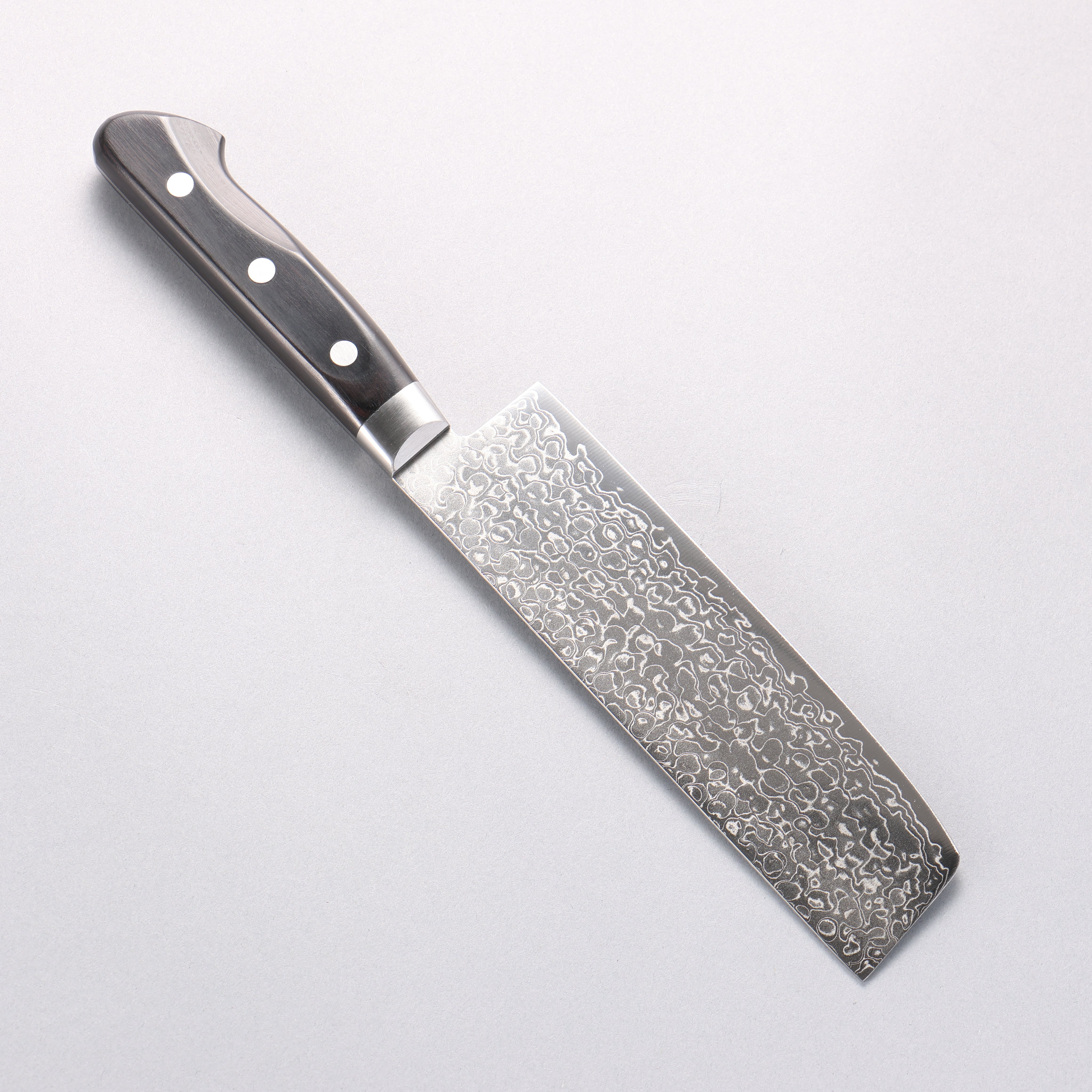 Sakai Takayuki AUS10 45 Layer Mirrored Finish Damascus Nakiri 160mm - Japanny - Best Japanese Knife