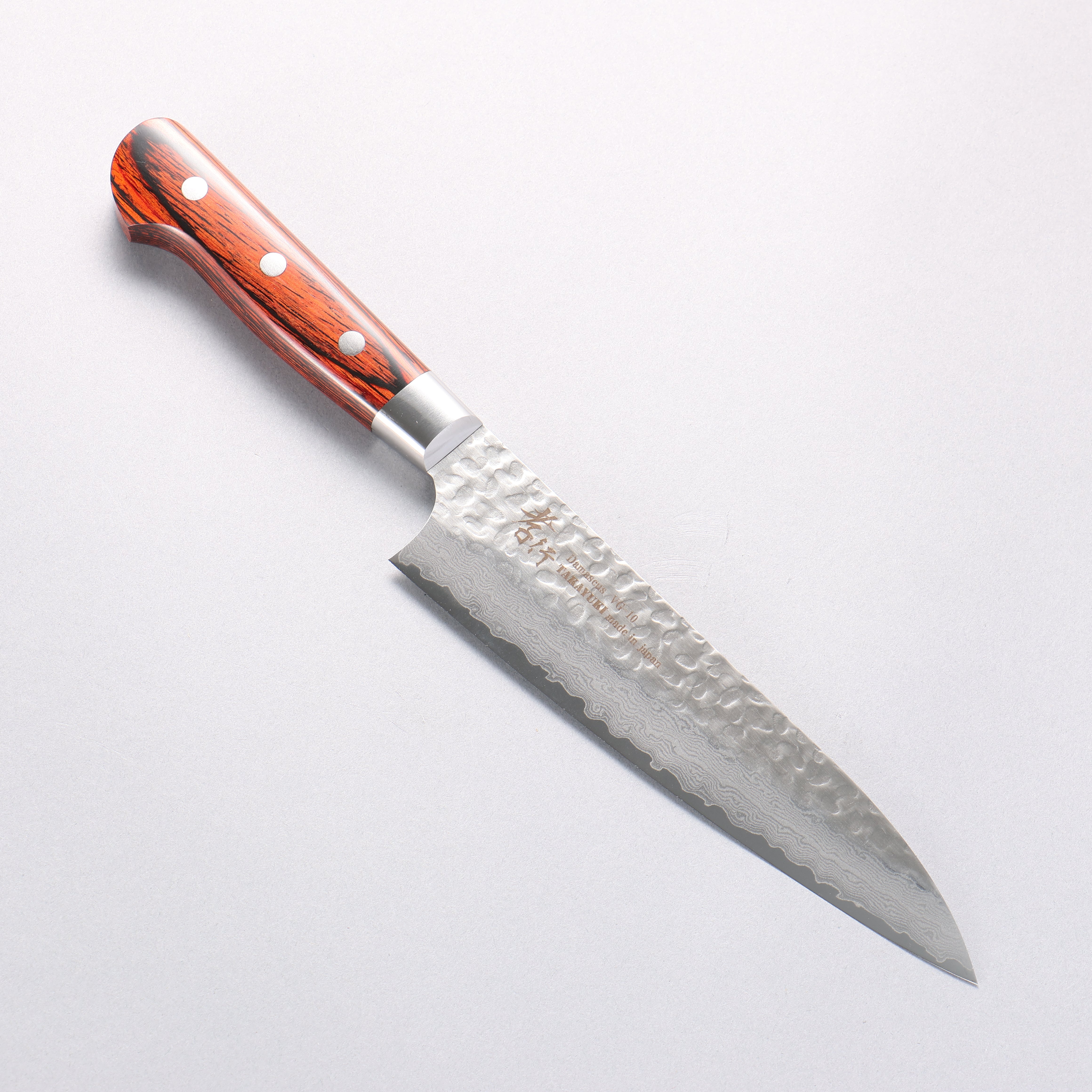 Sakai Takayuki VG10 33 Layer Damascus Gyuto 180mm Mahogany Pakka wood Handle - Japanny - Best Japanese Knife
