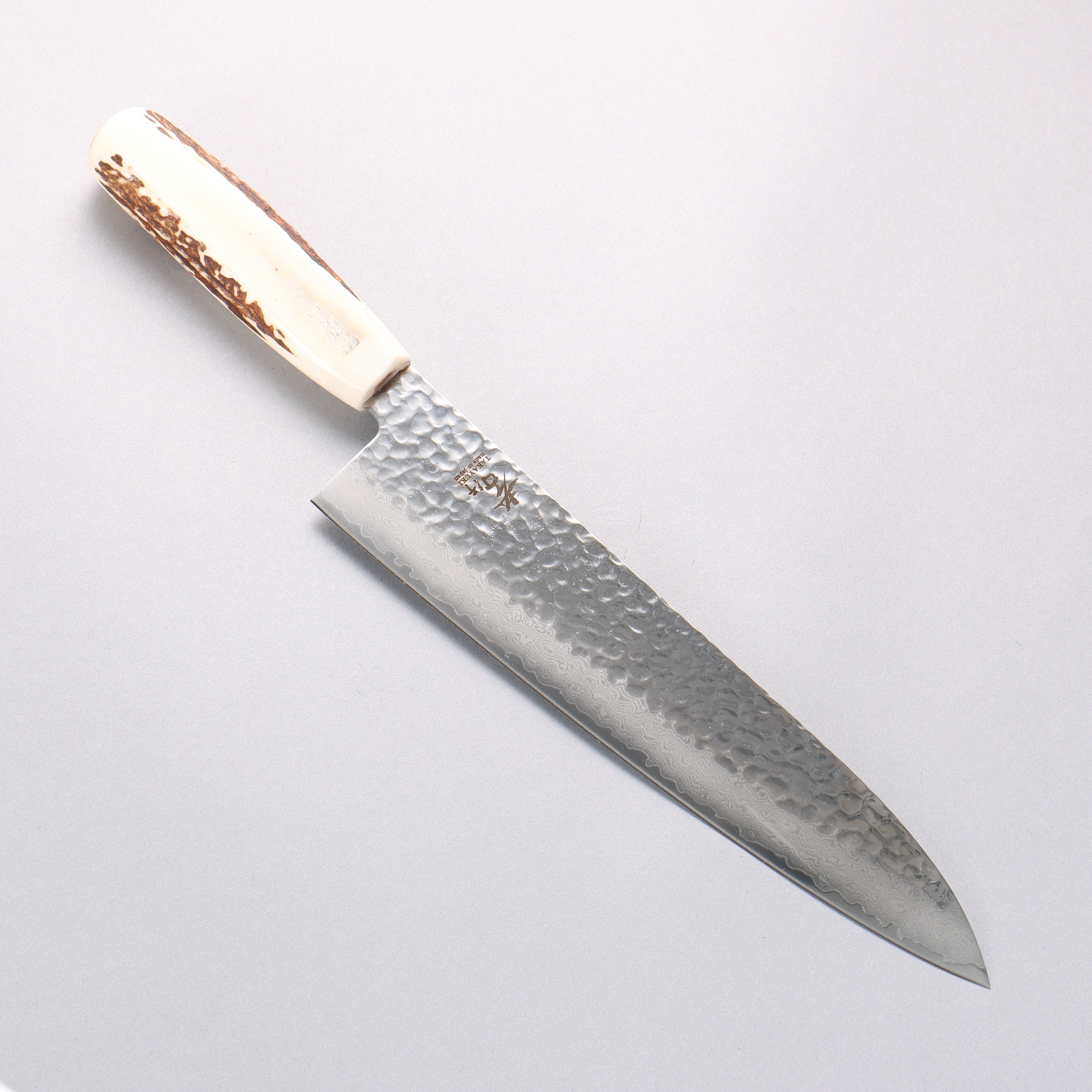 Sakai Takayuki VG10 33 Layer Damascus Gyuto 240mm Cow Bone Handle with Sheath - Japanny - Best Japanese Knife
