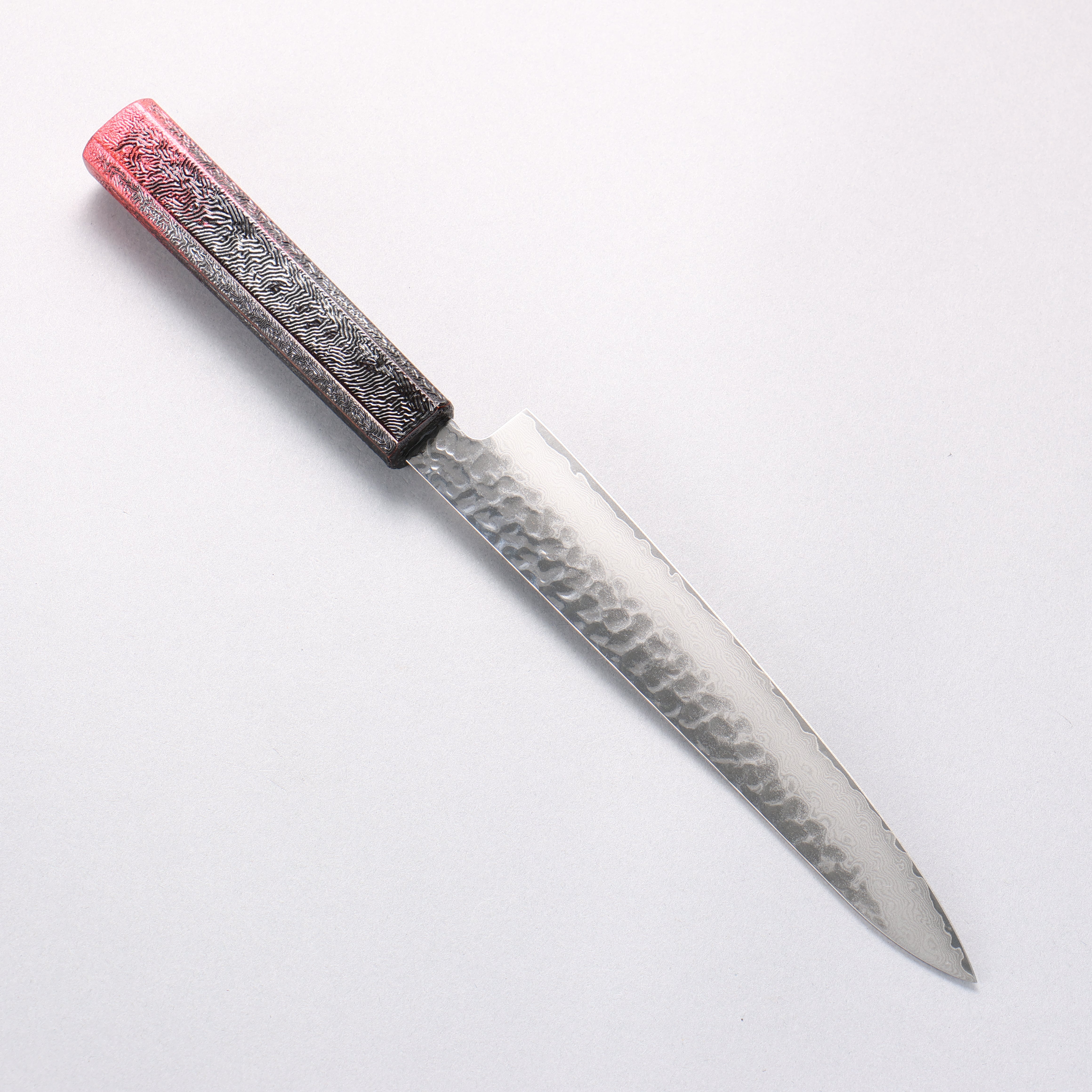 Sakai Takayuki Rinnou VG10 33 Layer Damascus Petty-Utility 180mm Red Lacquered Handle - Japanny - Best Japanese Knife