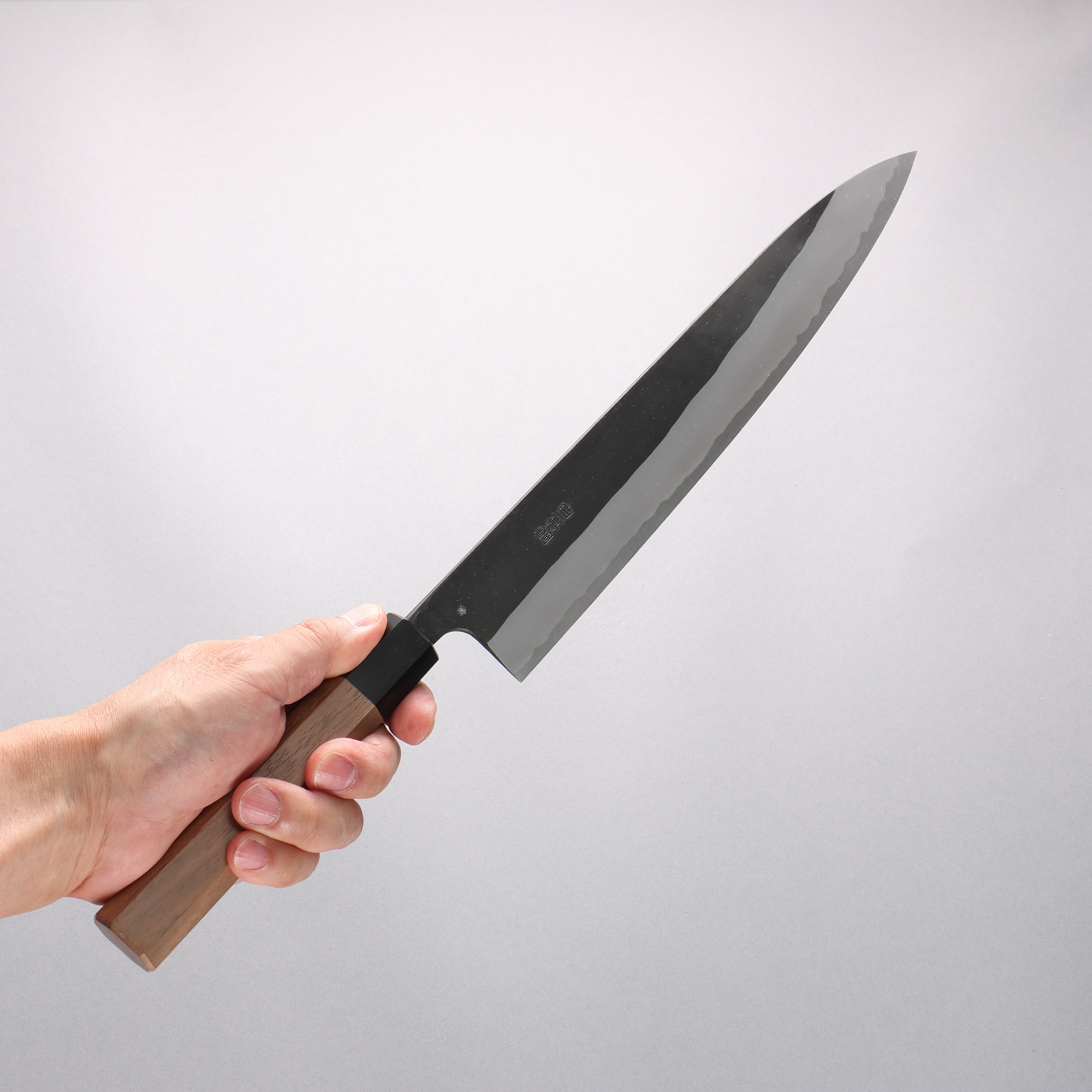 Nao Yamamoto White Steel No.2 Black Finished Sujihiki 270mm Walnut Handle - Japanny - Best Japanese Knife