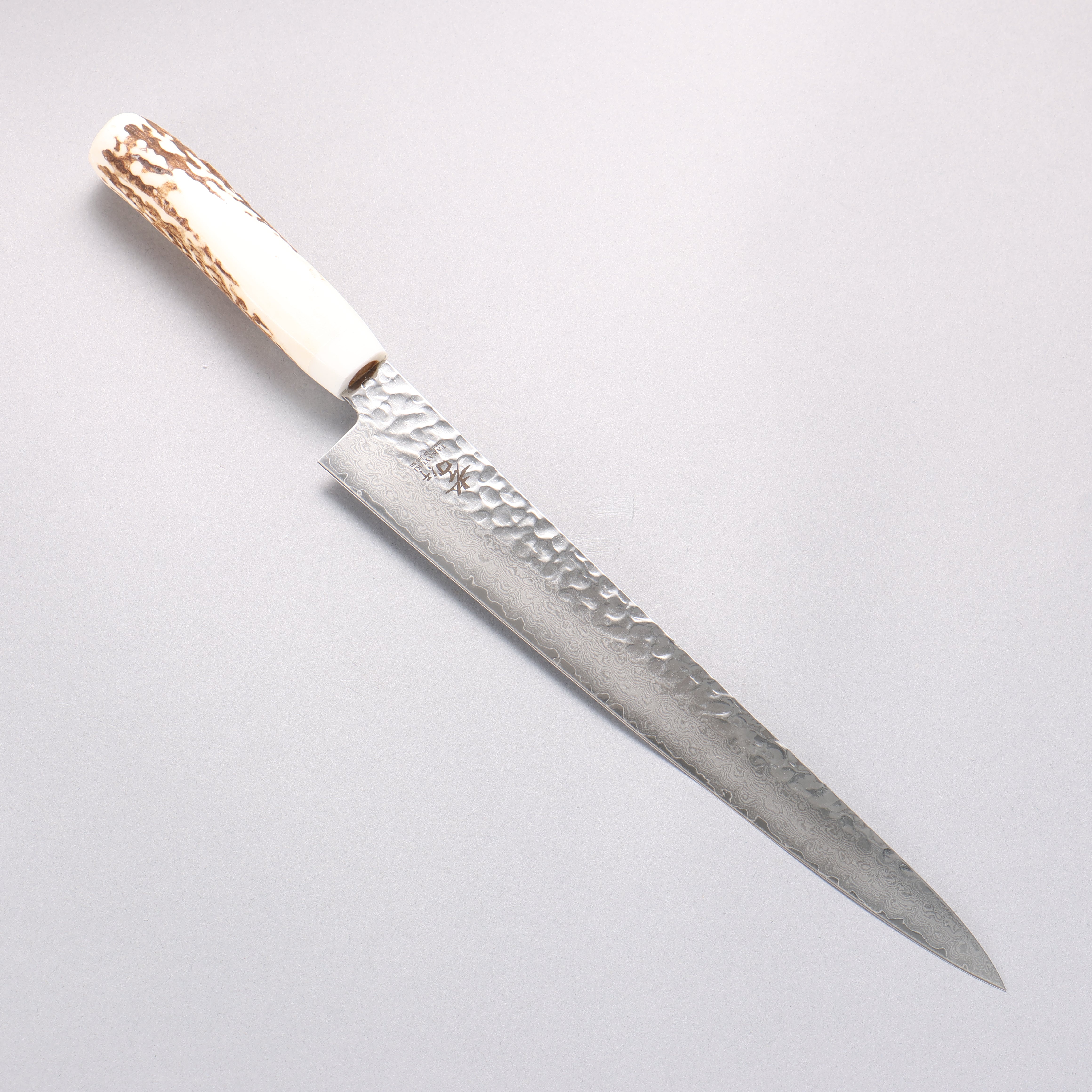 Sakai Takayuki VG10 33 Layer Damascus Sujihiki 240mm Cow Bone Handle with Sheath - Japanny - Best Japanese Knife