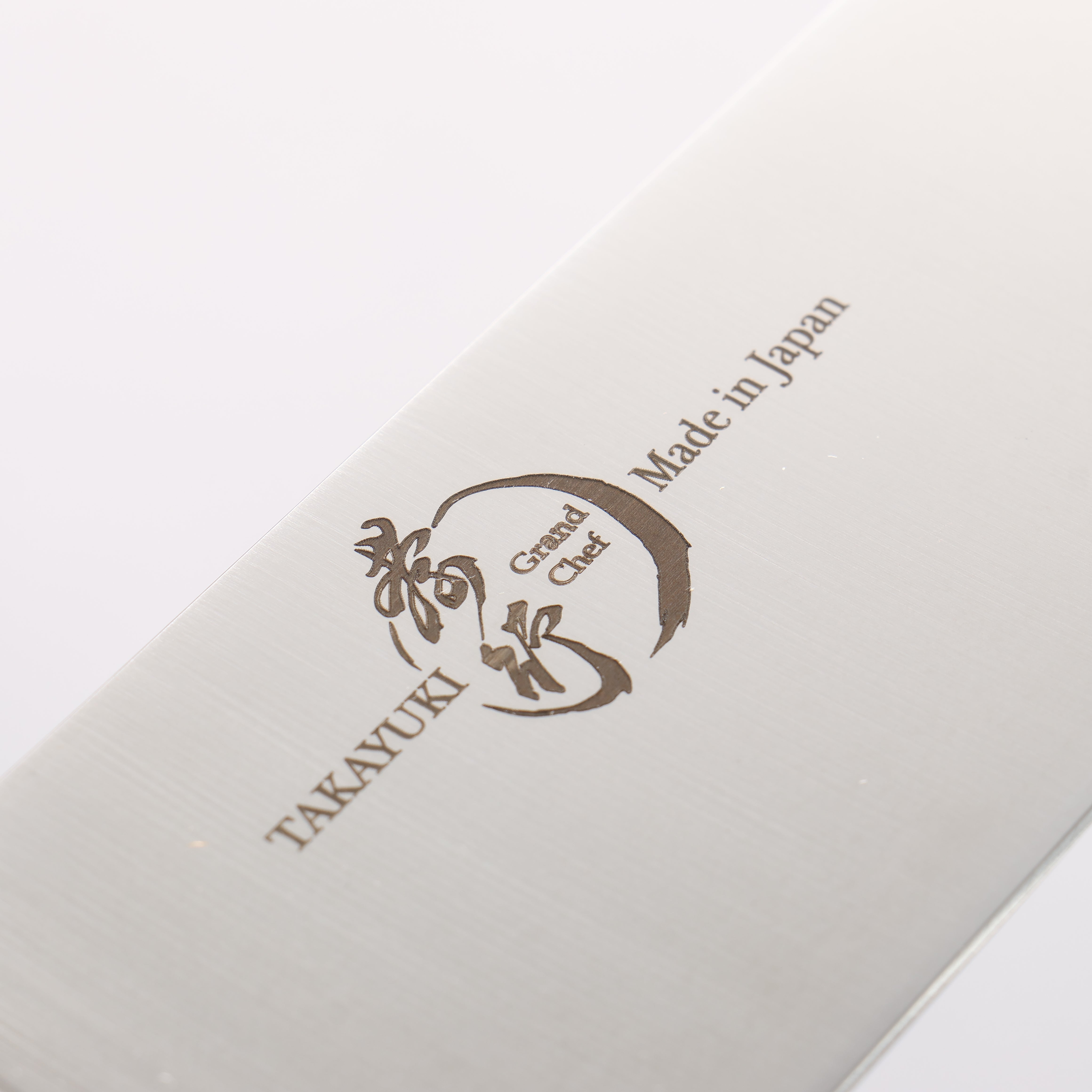 Sakai Takayuki Grand Chef Grand Chef Swedish Steel-stn Santoku 180mm Brown Micarta Handle - Japanny - Best Japanese Knife