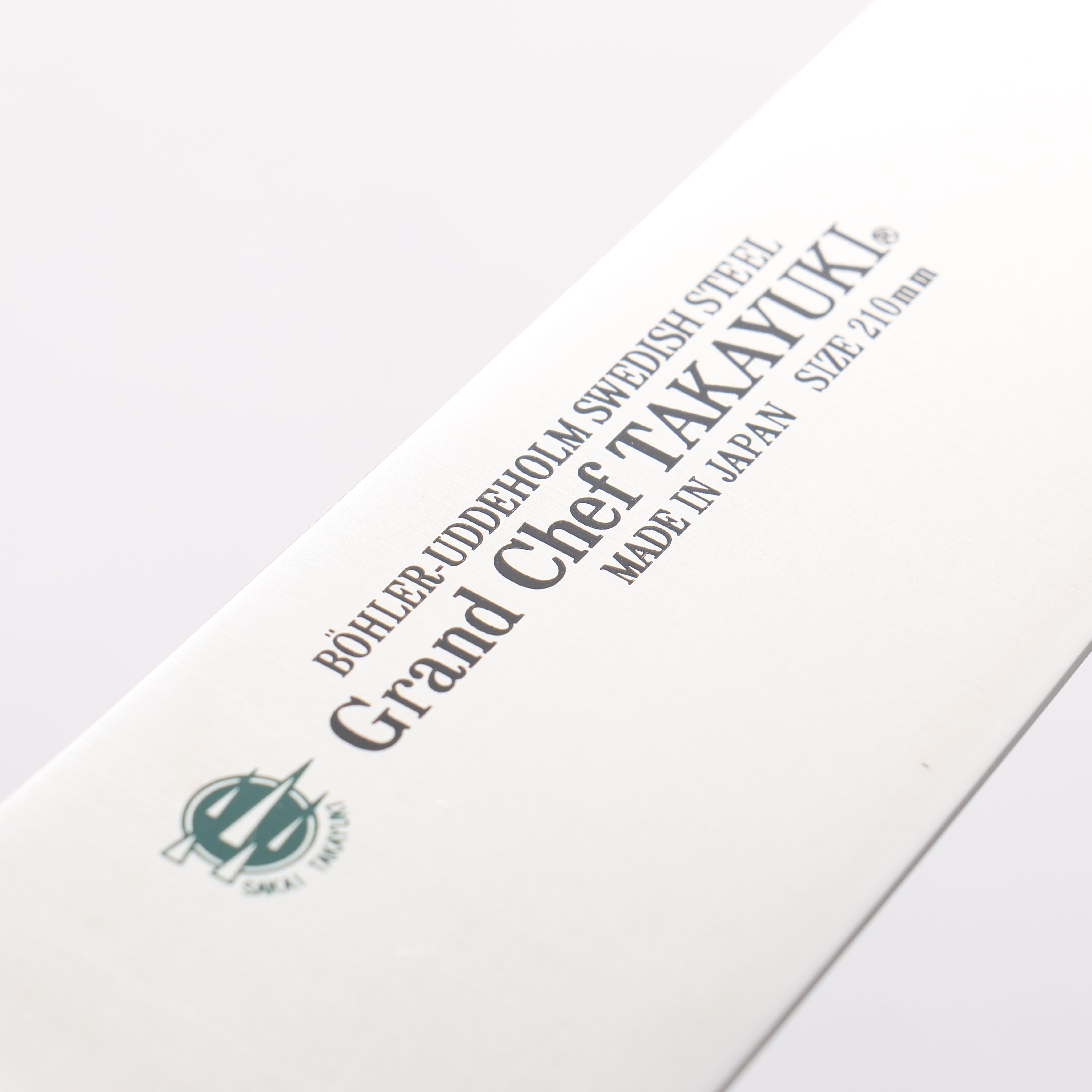 Sakai Takayuki Grand Chef Grand Chef Swedish Steel-stn Gyuto 210mm Red Micarta Handle - Japanny - Best Japanese Knife