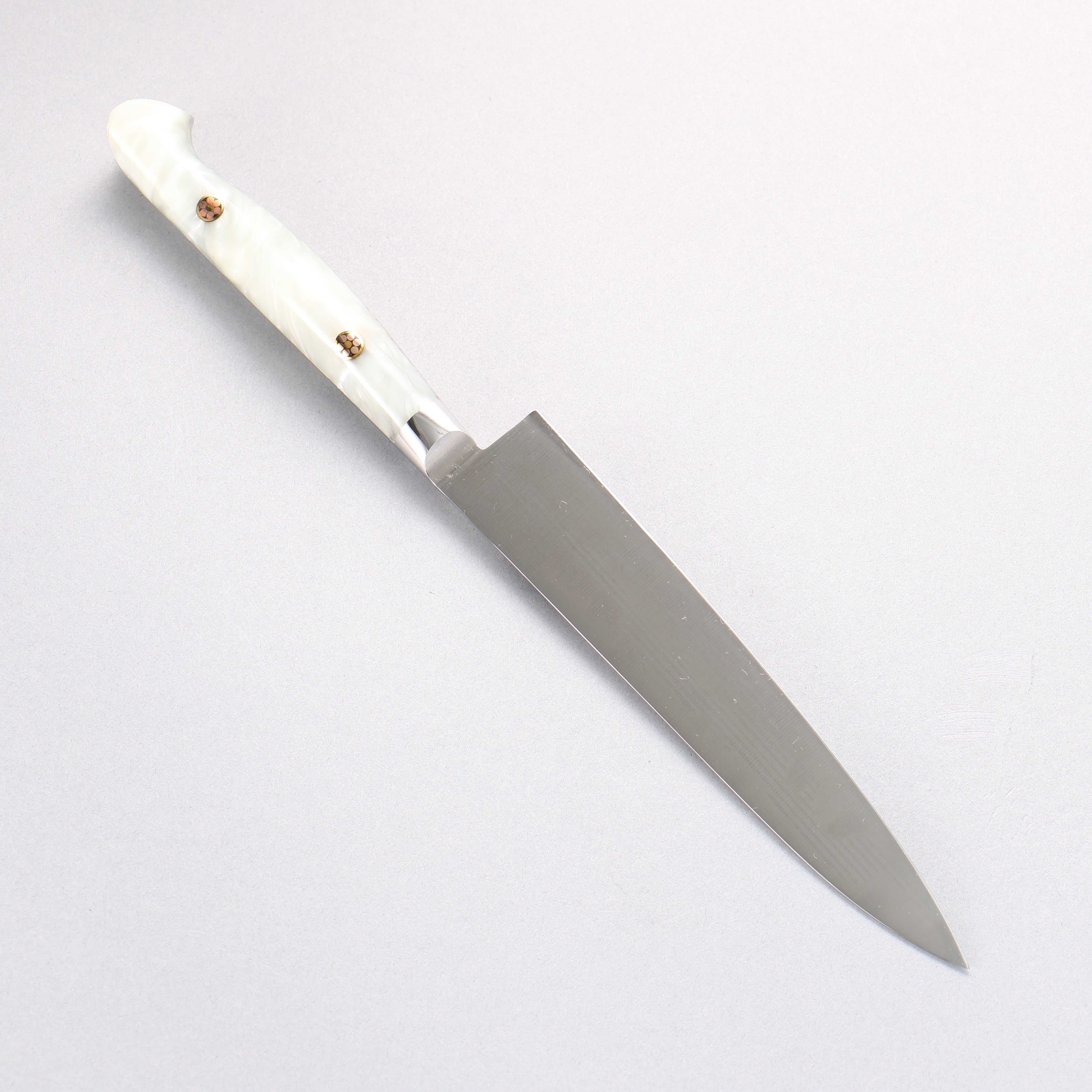Sakai Takayuki Grand Chef SP Uddeholm Swedish stain-resistant steel Petty-Utility Salmon 150mm SP Type III (Pearl) Handle - Japanny - Best Japanese Knife