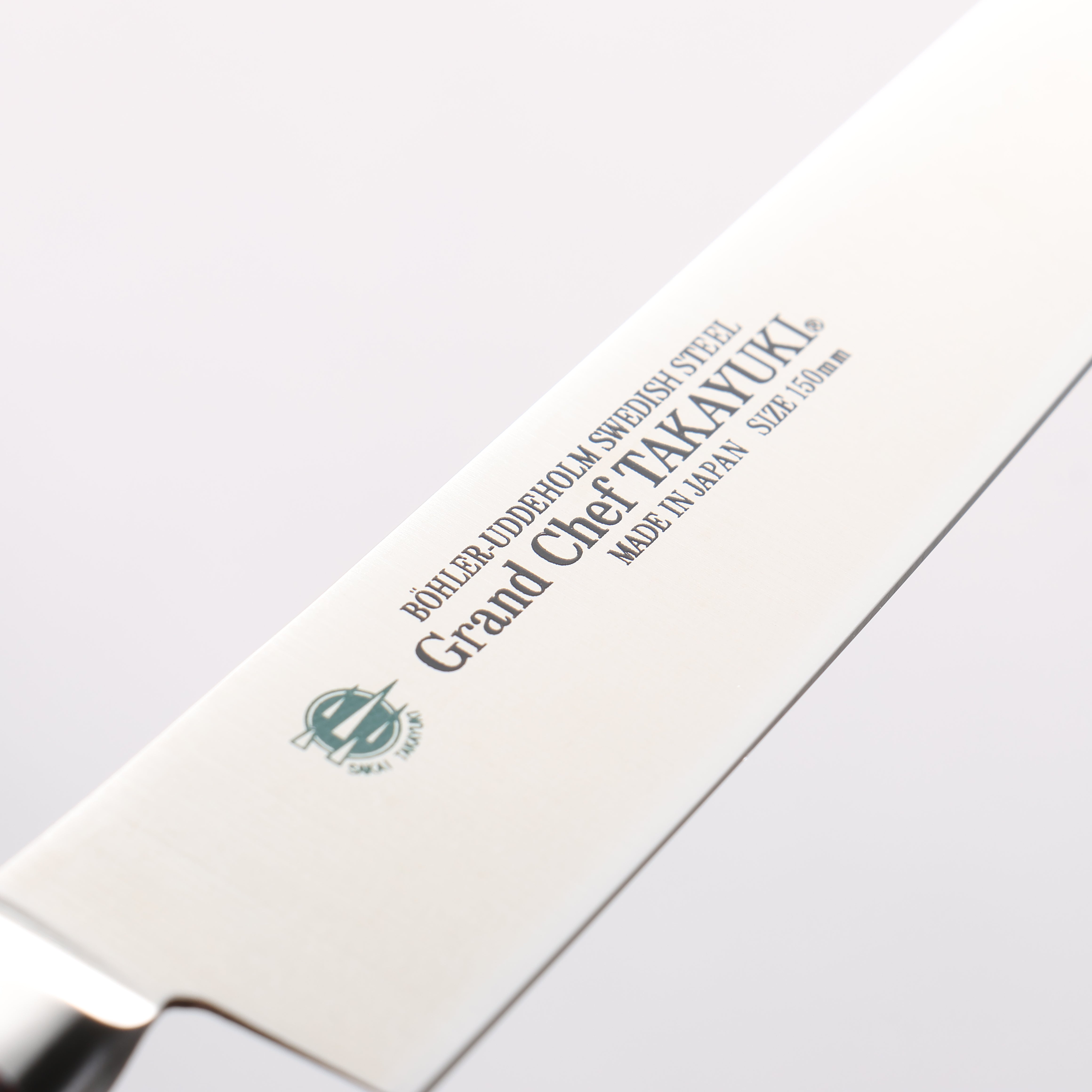 Sakai Takayuki Grand Chef Grand Chef Swedish Steel-stn Petty-Utility 150mm Brown Micarta Handle - Japanny - Best Japanese Knife