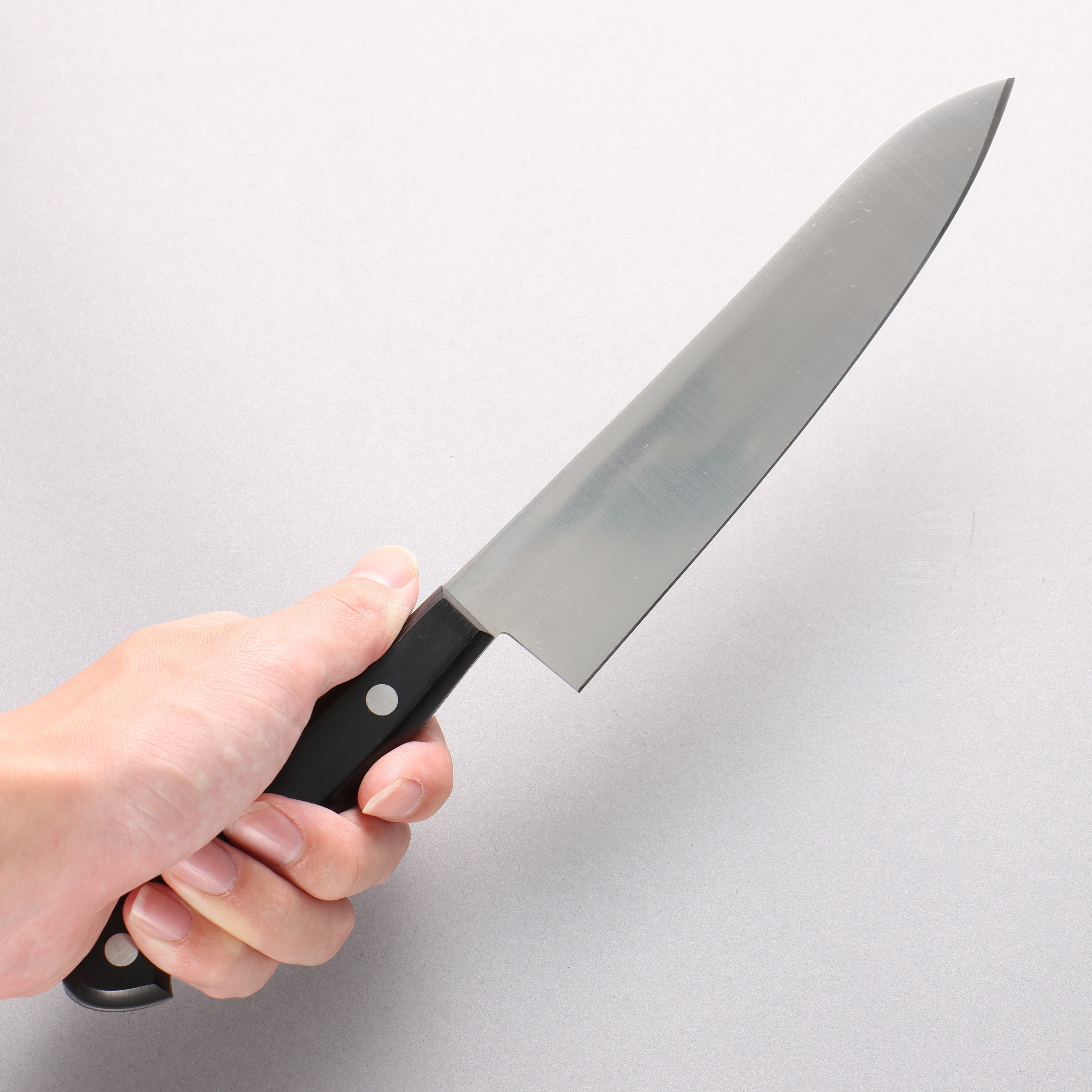 Sakai Takayuki Grand Chef Swedish Steel-stn Gyuto 180mm Black Pakka wood Handle - Japanny - Best Japanese Knife