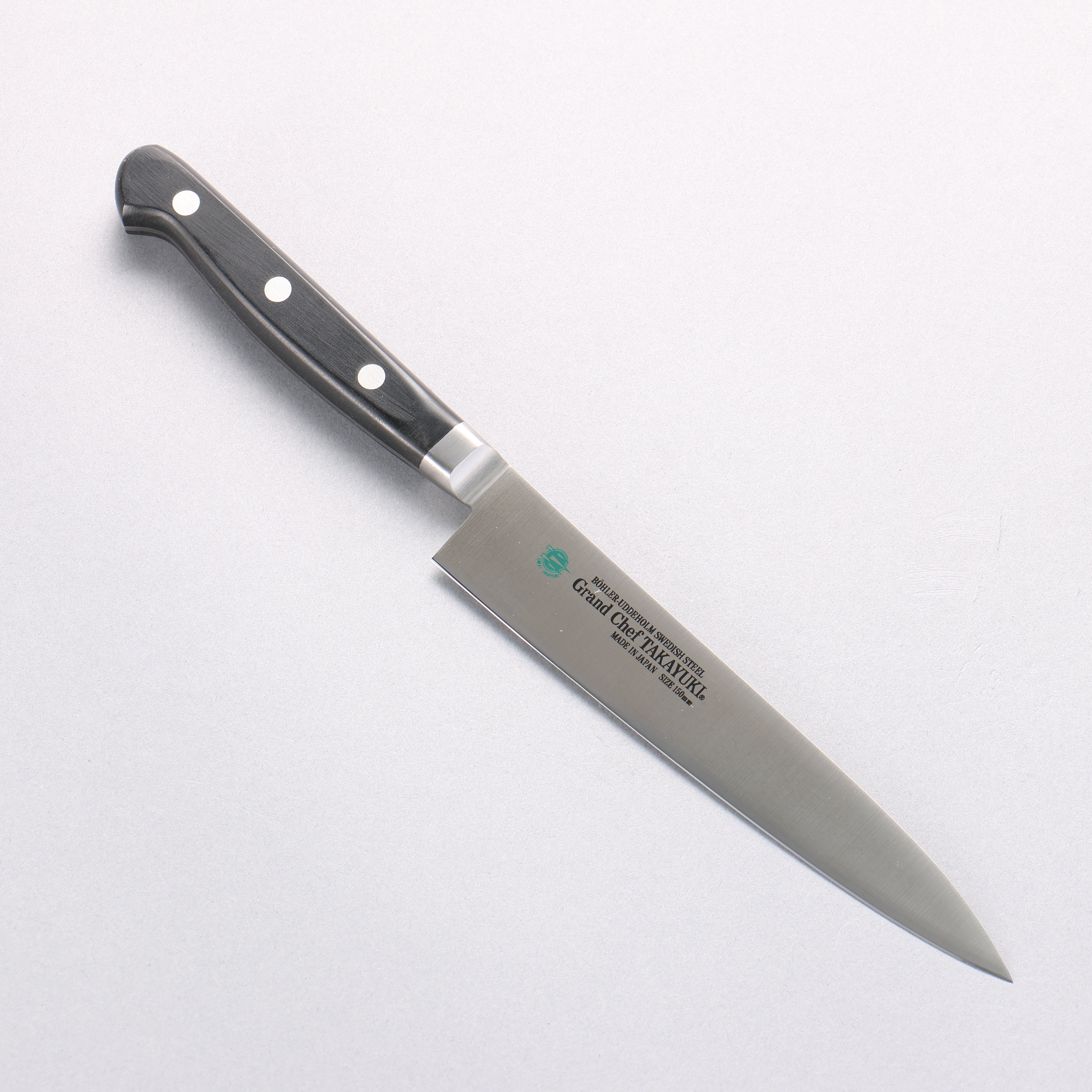 Sakai Takayuki Grand Chef Swedish Steel-stn Petty-Utility 150mm - Japanny - Best Japanese Knife