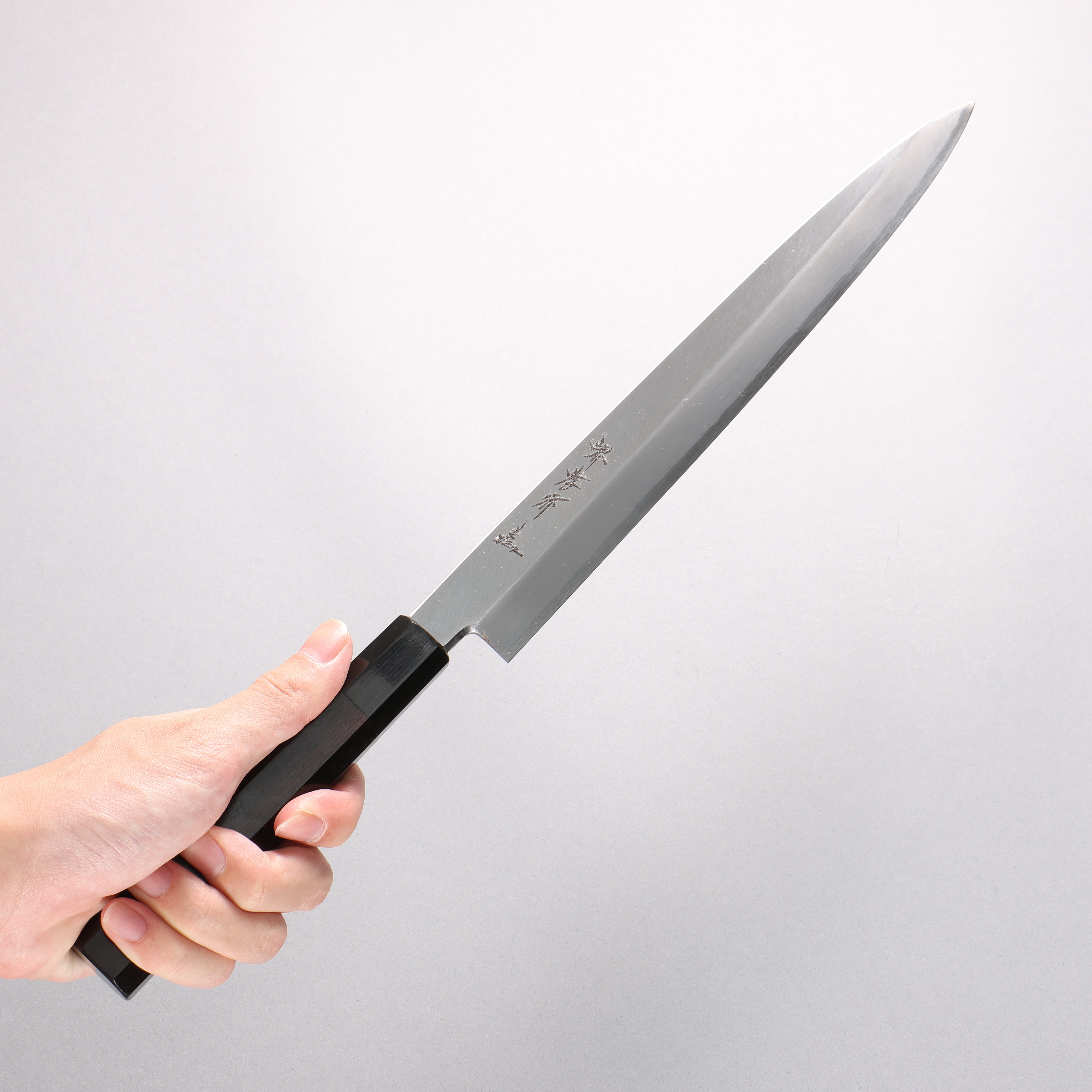 Sakai Takayuki Silver Steel No.3 Yanagiba 270mm Ebony Wood (ferrule: Black Water Buffalo Horn) Handle - Japanny - Best Japanese Knife
