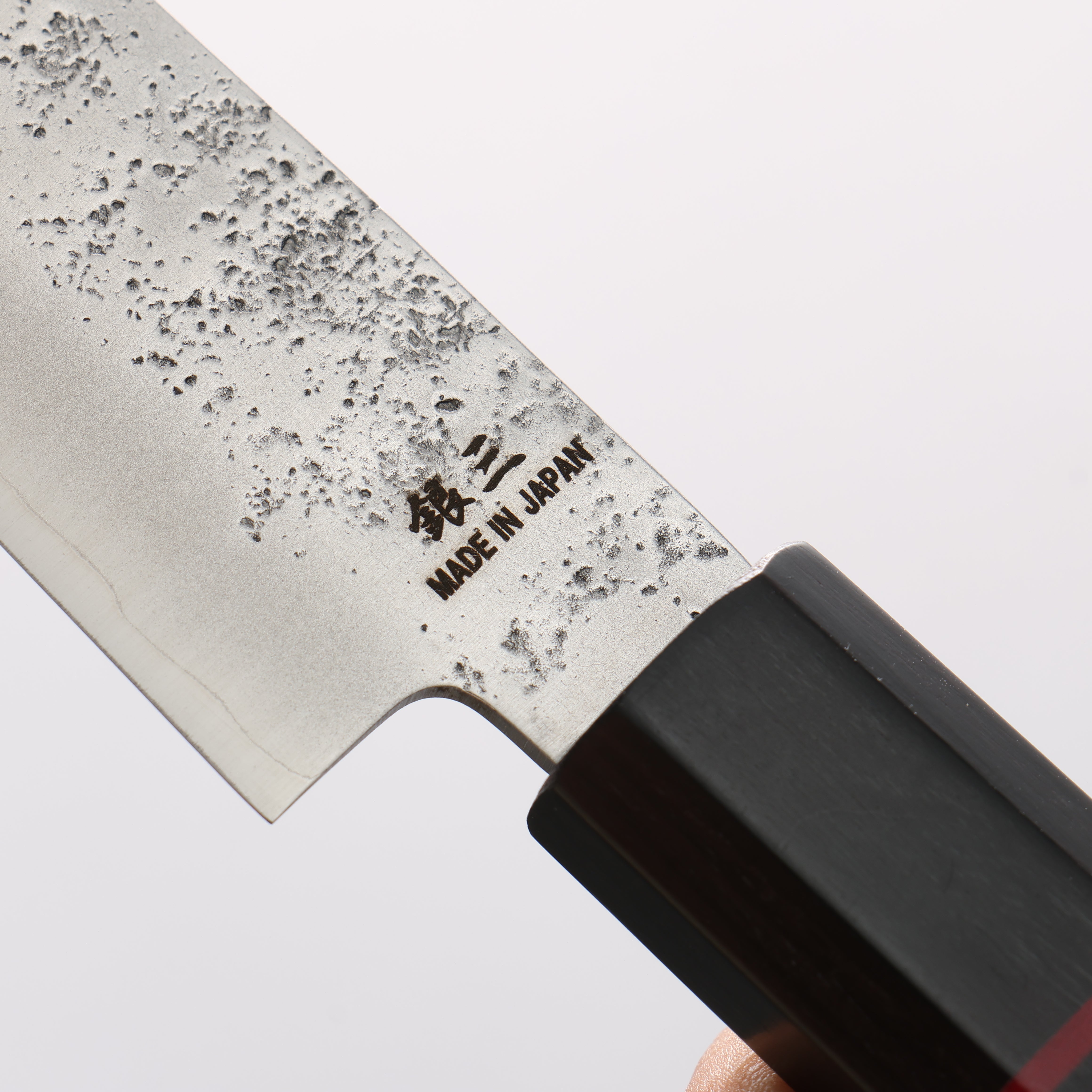 Higuchi Silver Steel No.3 Nashiji Petty-Utility 150mm Black Pakka wood Handle - Japanny - Best Japanese Knife