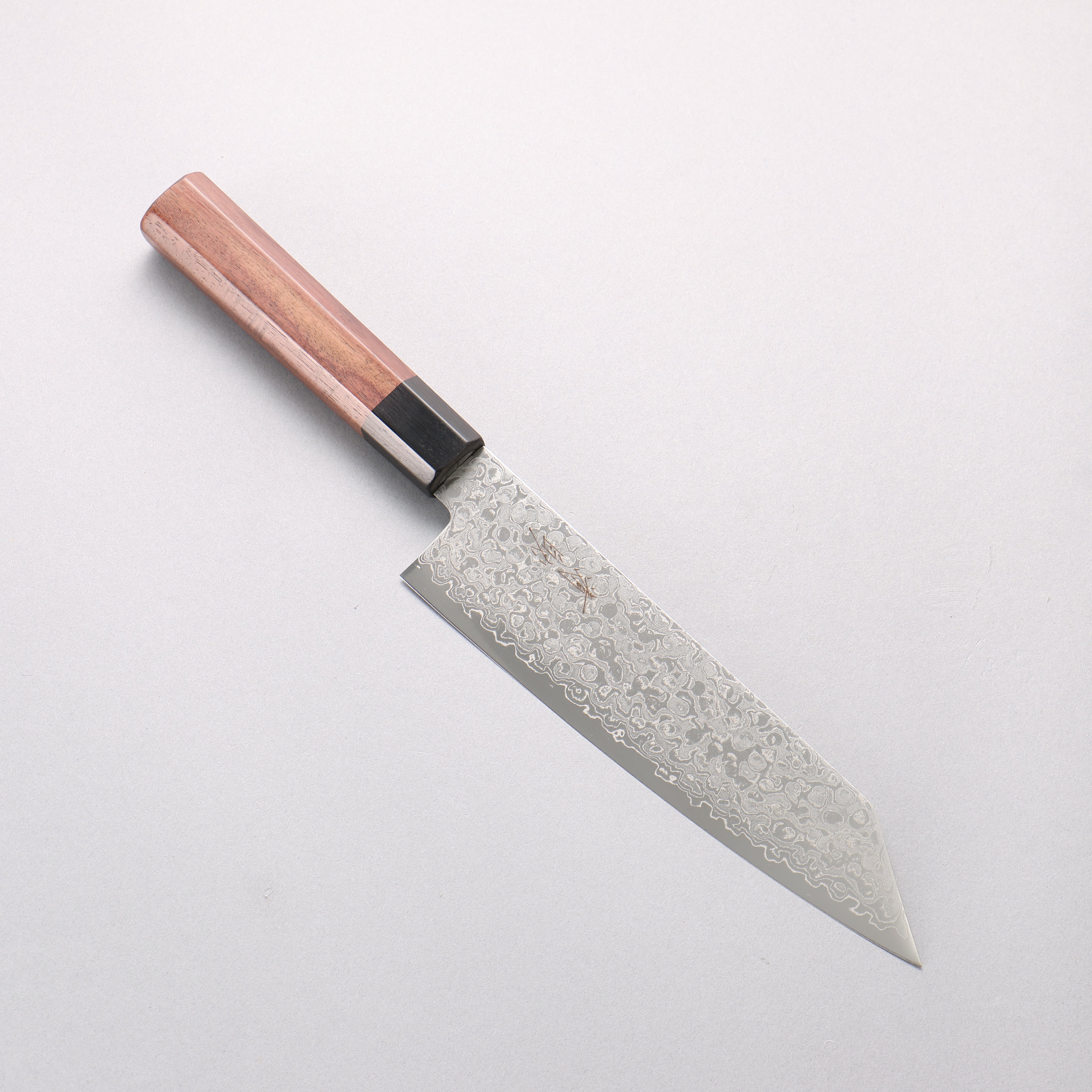 Seisuke VG10 Damascus Migaki Finished Kiritsuke Santoku 180mm Rosewood (Ferrule: Black Pakka Wood) Handle - Japanny - Best Japanese Knife
