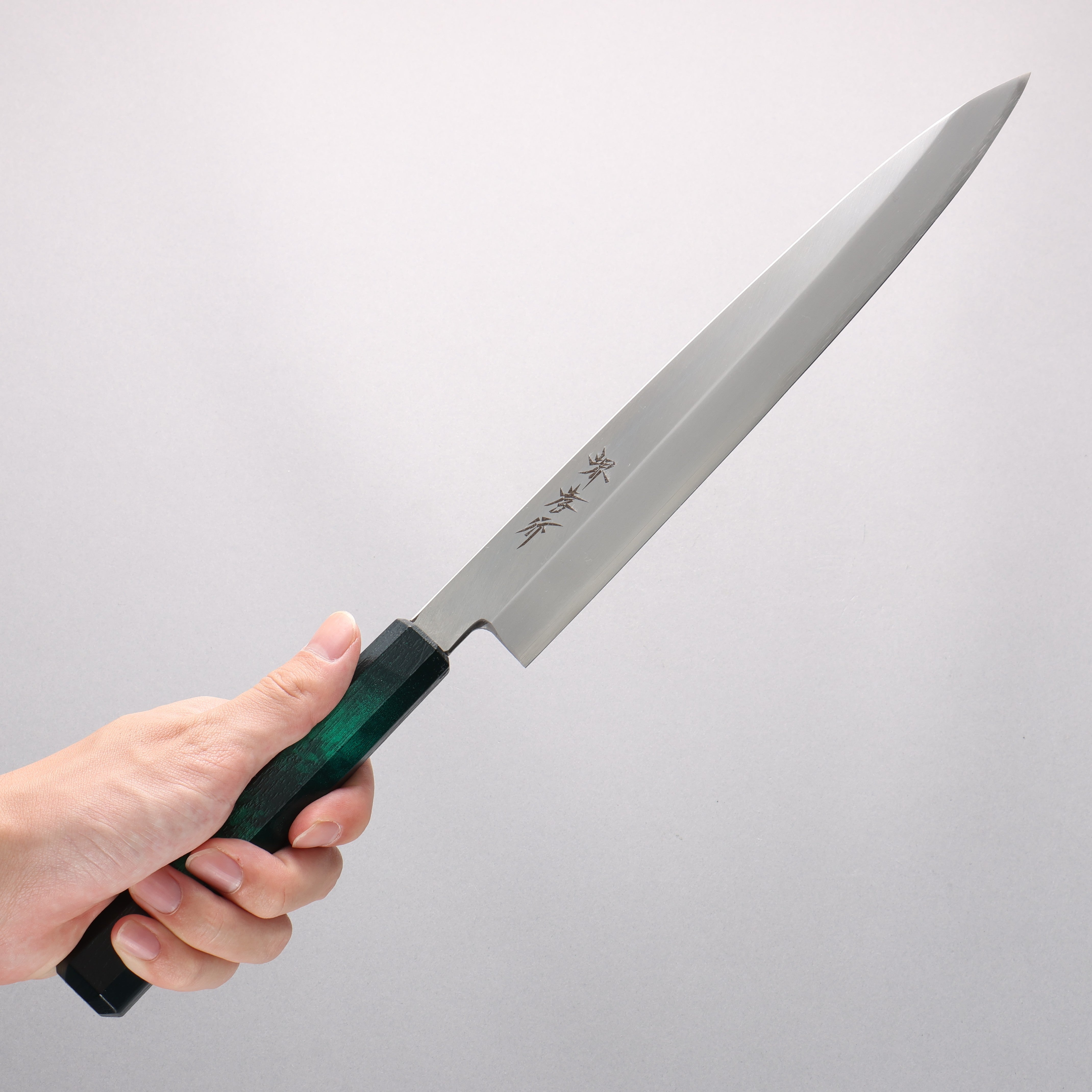 Sakai Takayuki Nanairo INOX Molybdenum Yanagiba 270mm ABS resin(Green tortoiseshell) Handle - Japanny - Best Japanese Knife